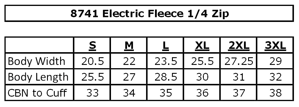 Men's J. America Electric Fleece Quarter Zip Sweatshirt