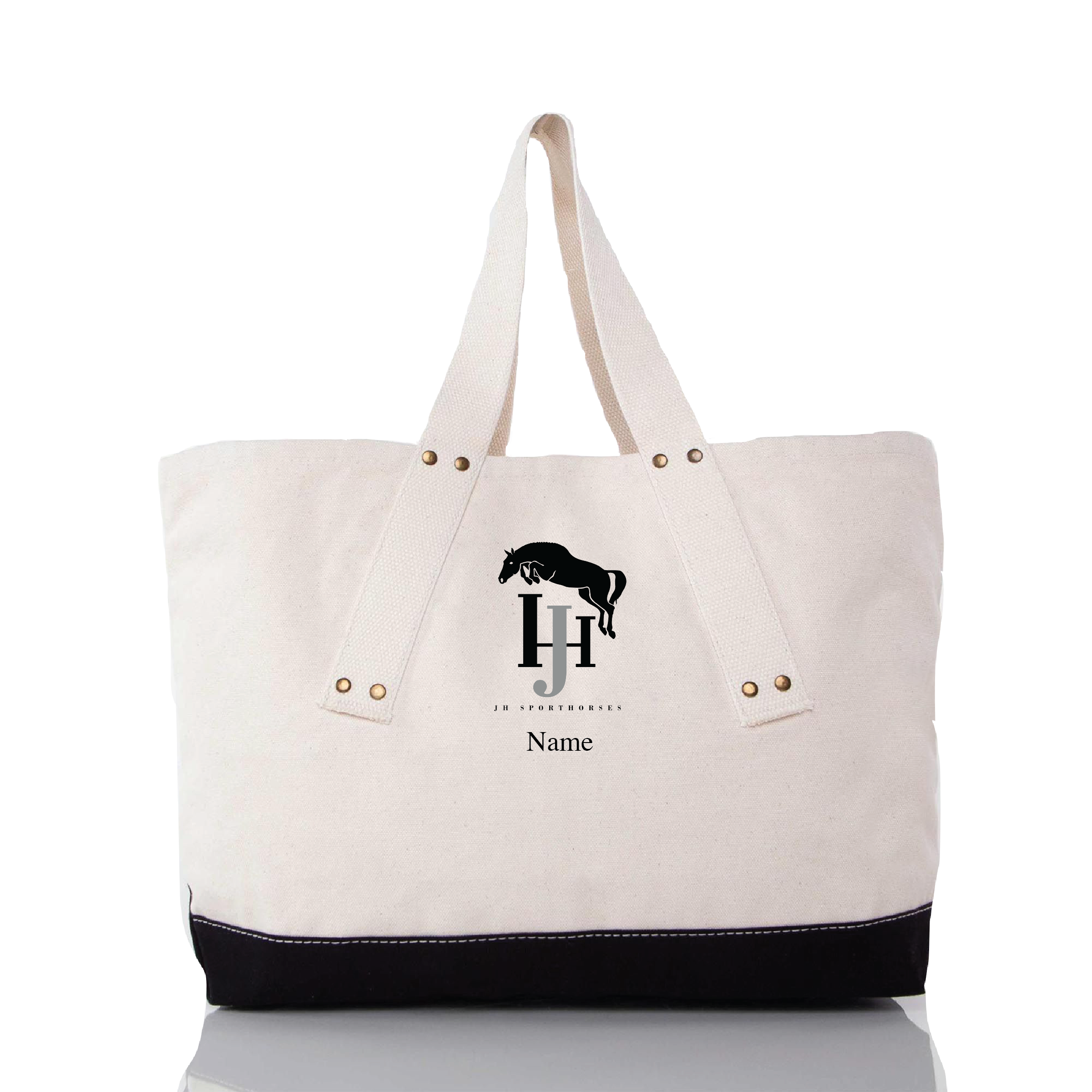 JH Sporthorses CB Station Grommet Tote Bag