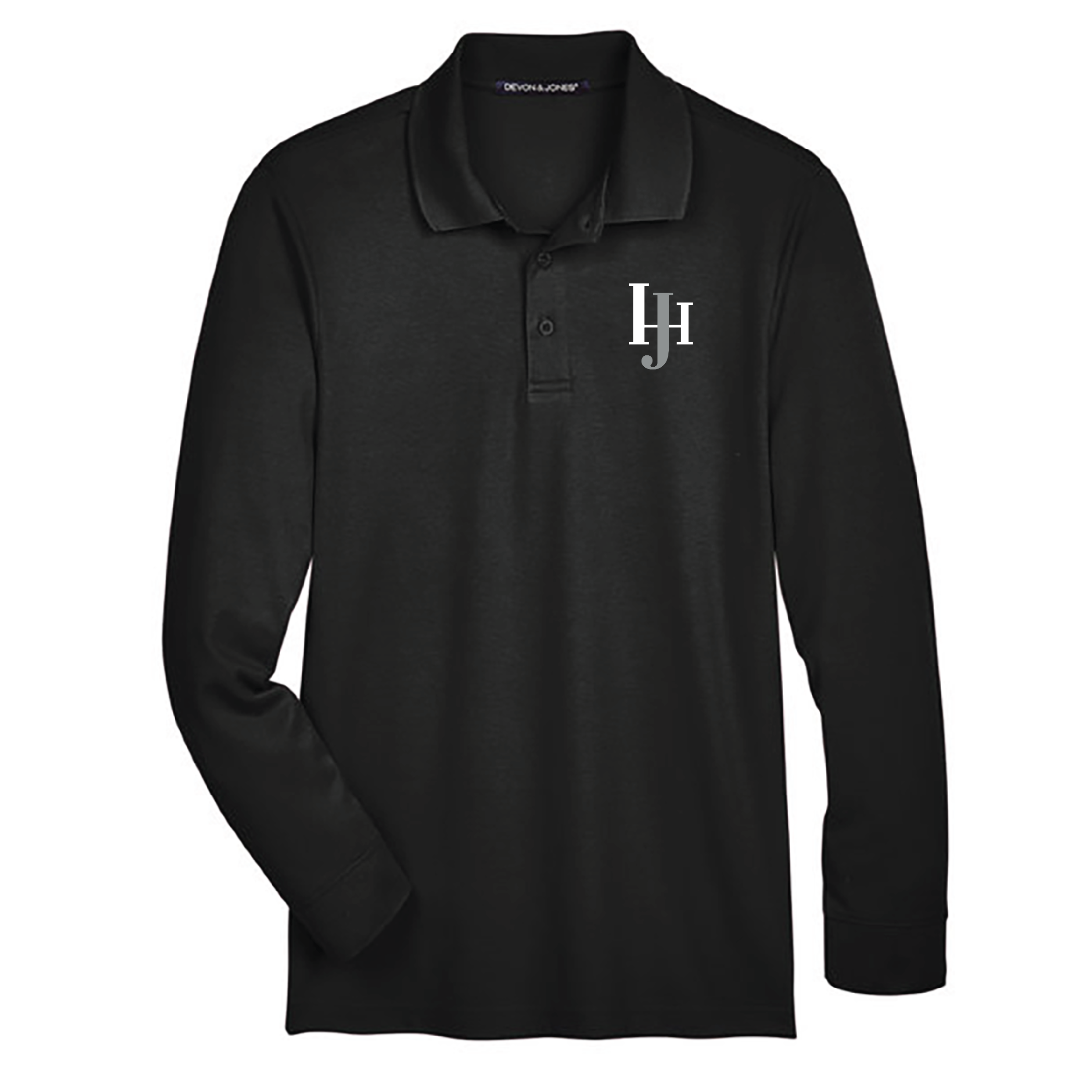 JH Sporthorses Men's Devon & Jones Long Sleeve Performance Polo