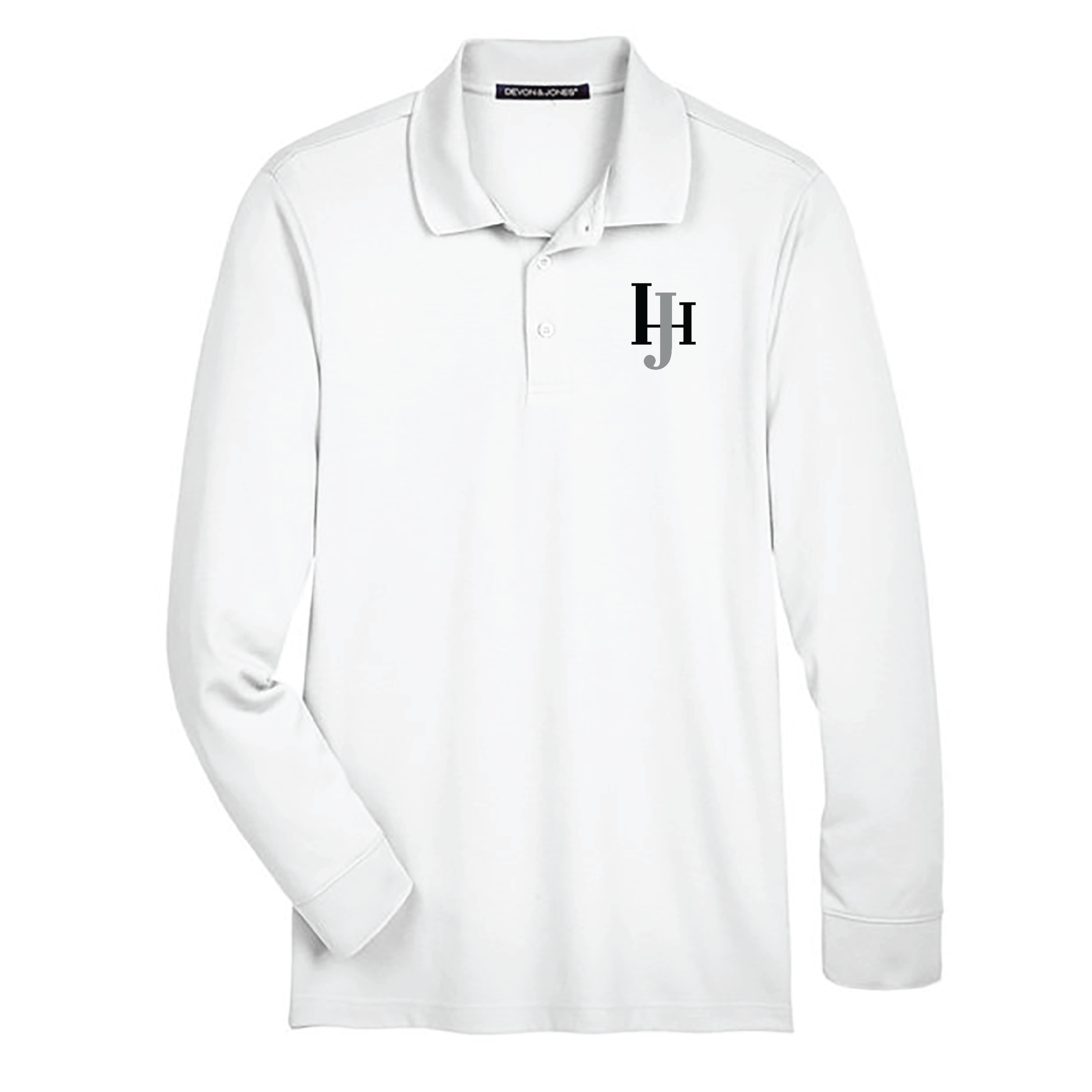 JH Sporthorses Men's Devon & Jones Long Sleeve Performance Polo