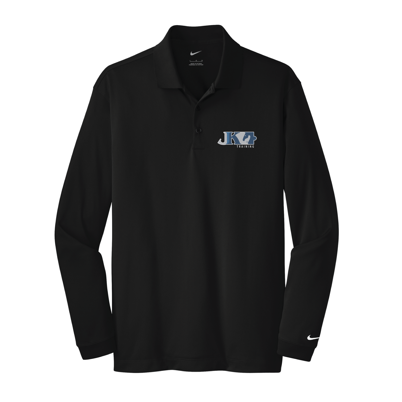 JK Training Men's Nike Long Sleeve Stretch Dri-FIT Polo