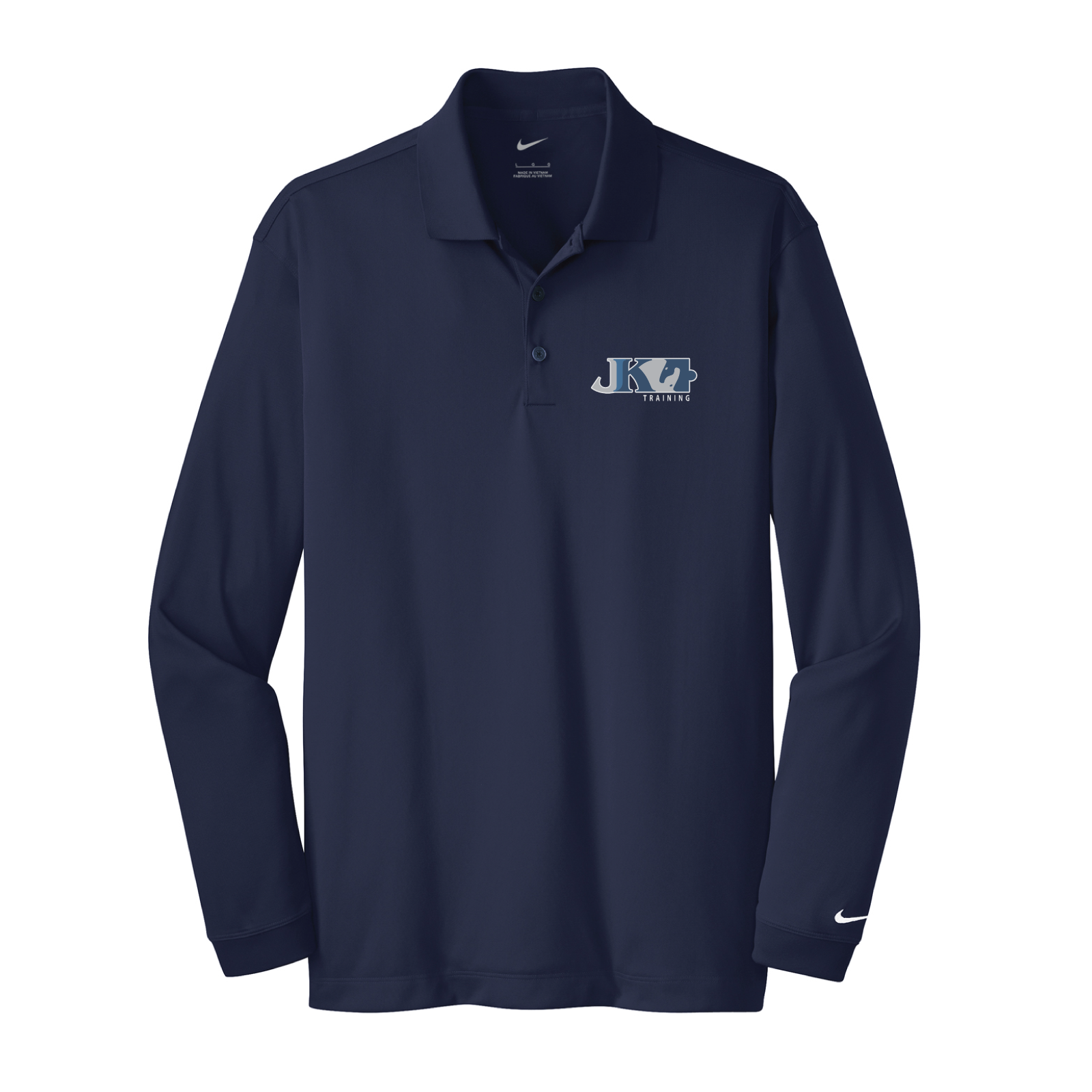 JK Training Men's Nike Long Sleeve Stretch Dri-FIT Polo