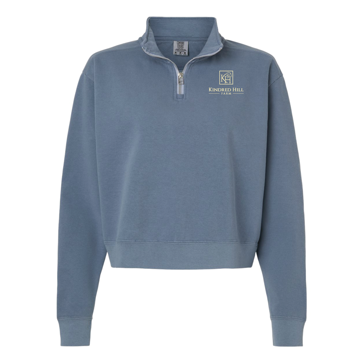 Kindred Hill Farm Women's Comfort Colors Mid Length Quarter Zip