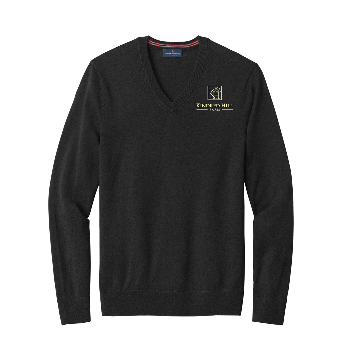 Kindred Hill Farm Men's Brooks Brothers Washable Merino Wool V-Neck Sweater