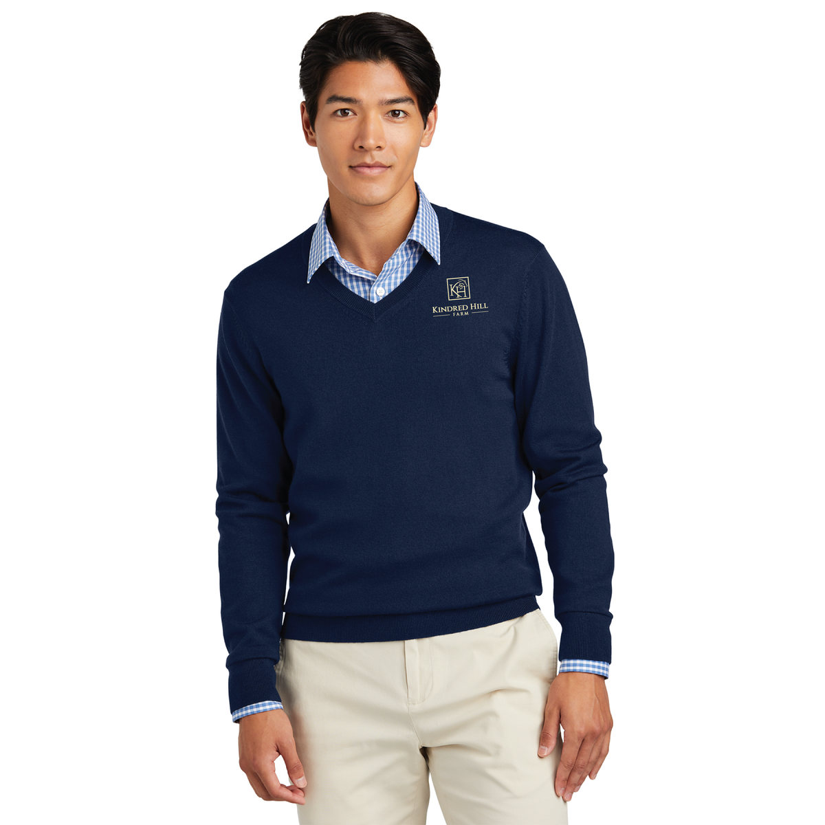 Kindred Hill Farm Men's Brooks Brothers Washable Merino Wool V-Neck Sweater