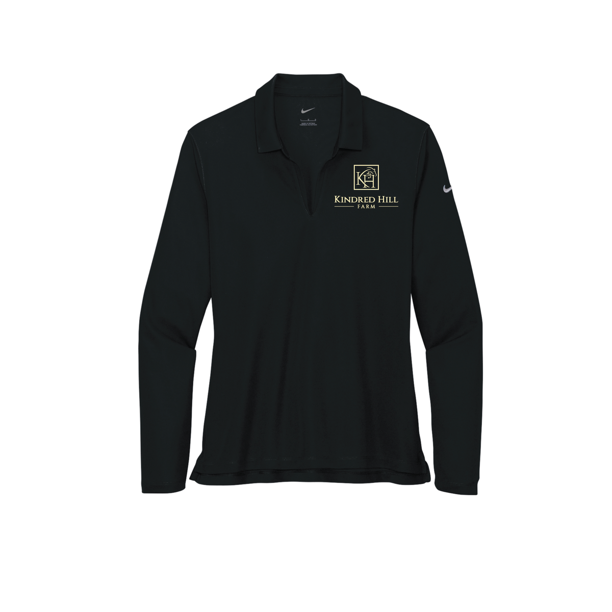 Kindred Hill Farm Women's Nike Dri-FIT Micro Pique Long Sleeve Polo