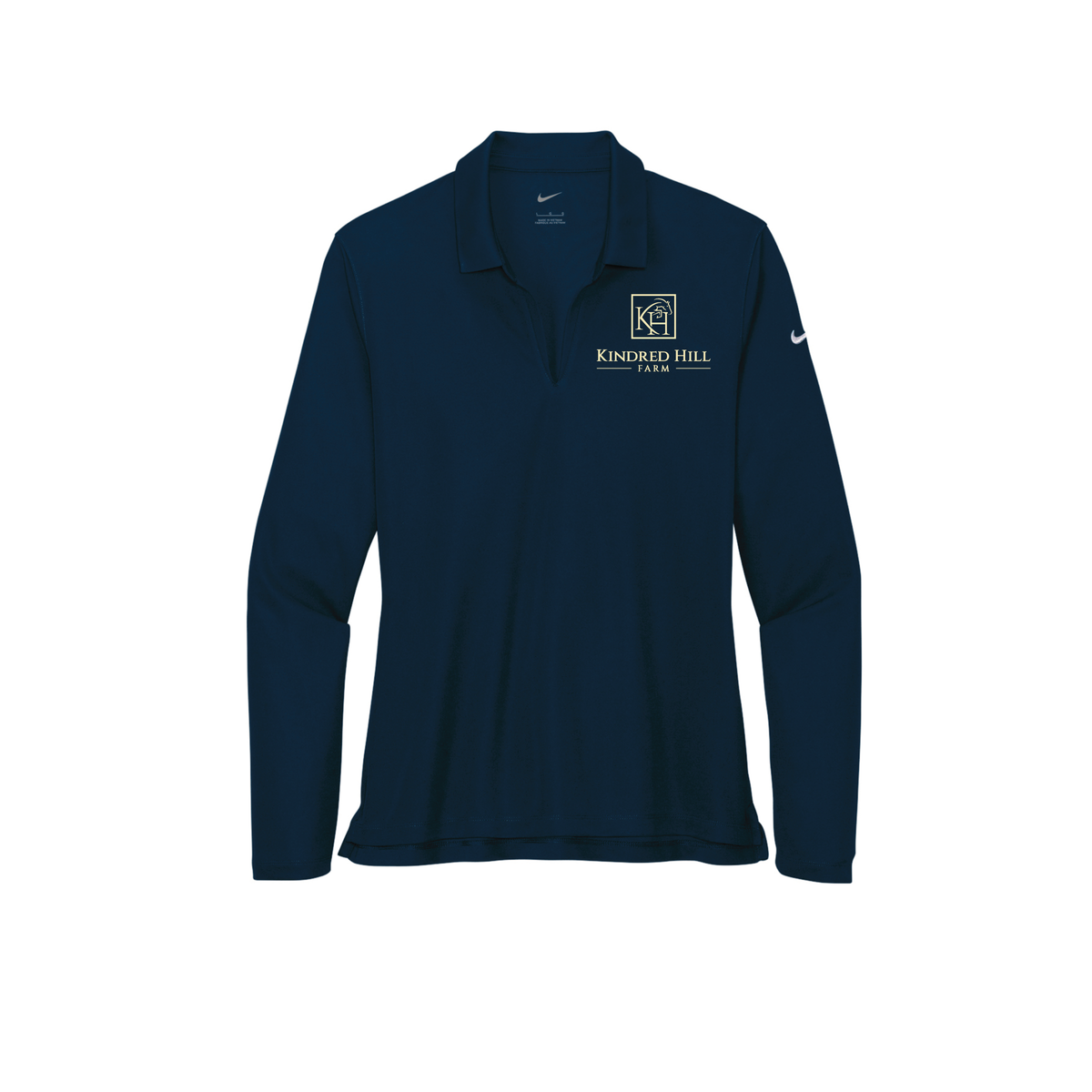 Kindred Hill Farm Women's Nike Dri-FIT Micro Pique Long Sleeve Polo