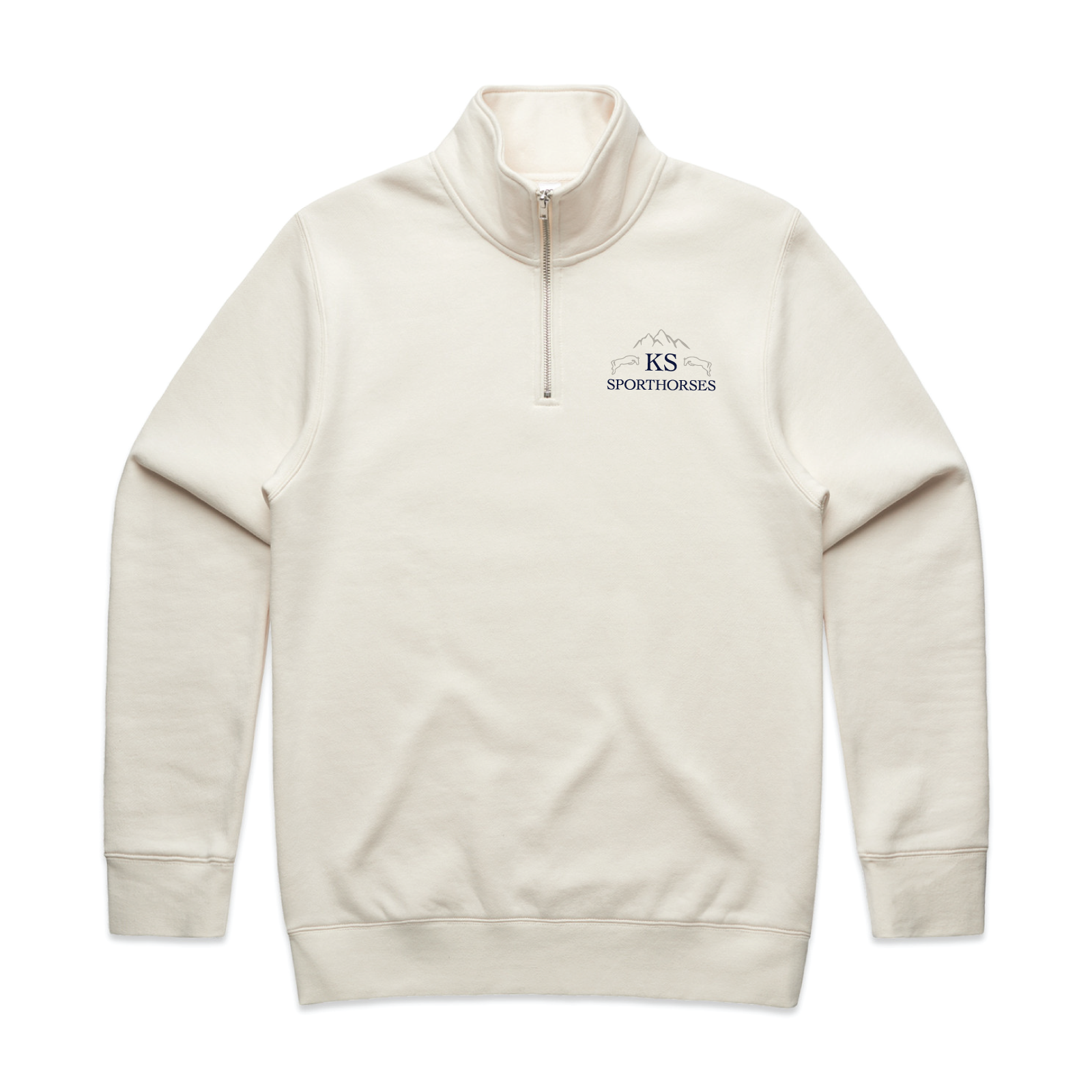 KS Sporthorses Men's AS Colour Stencil Half Zip Crew