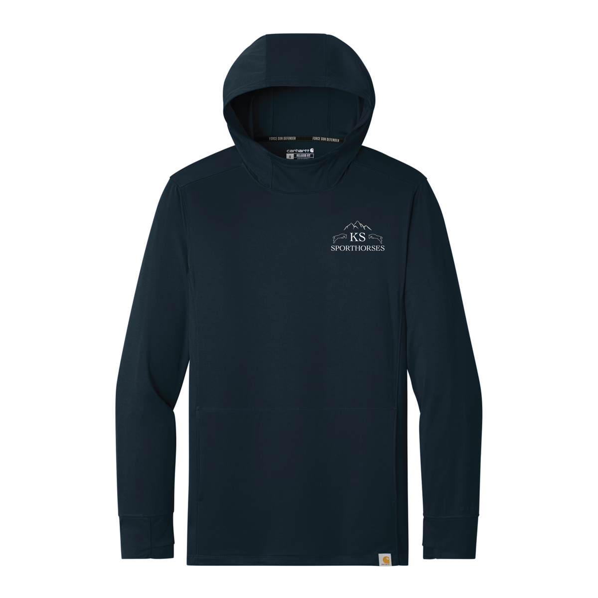 KS Sporthorses Men's Carhartt Force Sun Defender Long Sleeve Hooded T-Shirt