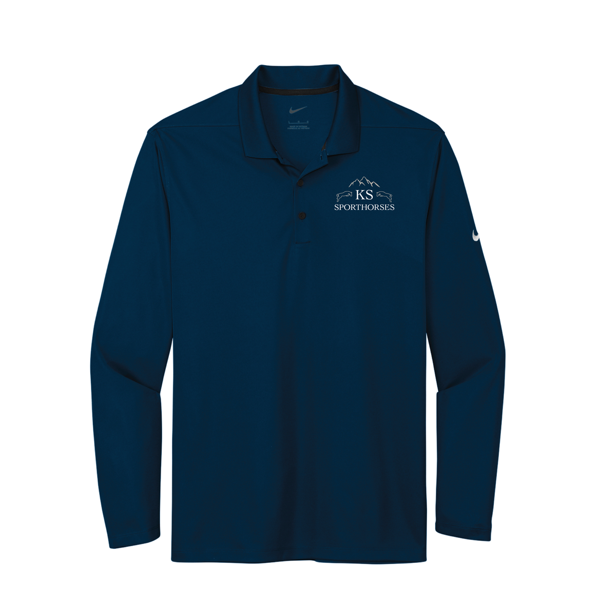 KS Sporthorses Men's Nike Dri-FIT Micro Pique 2.0 Long Sleeve Polo
