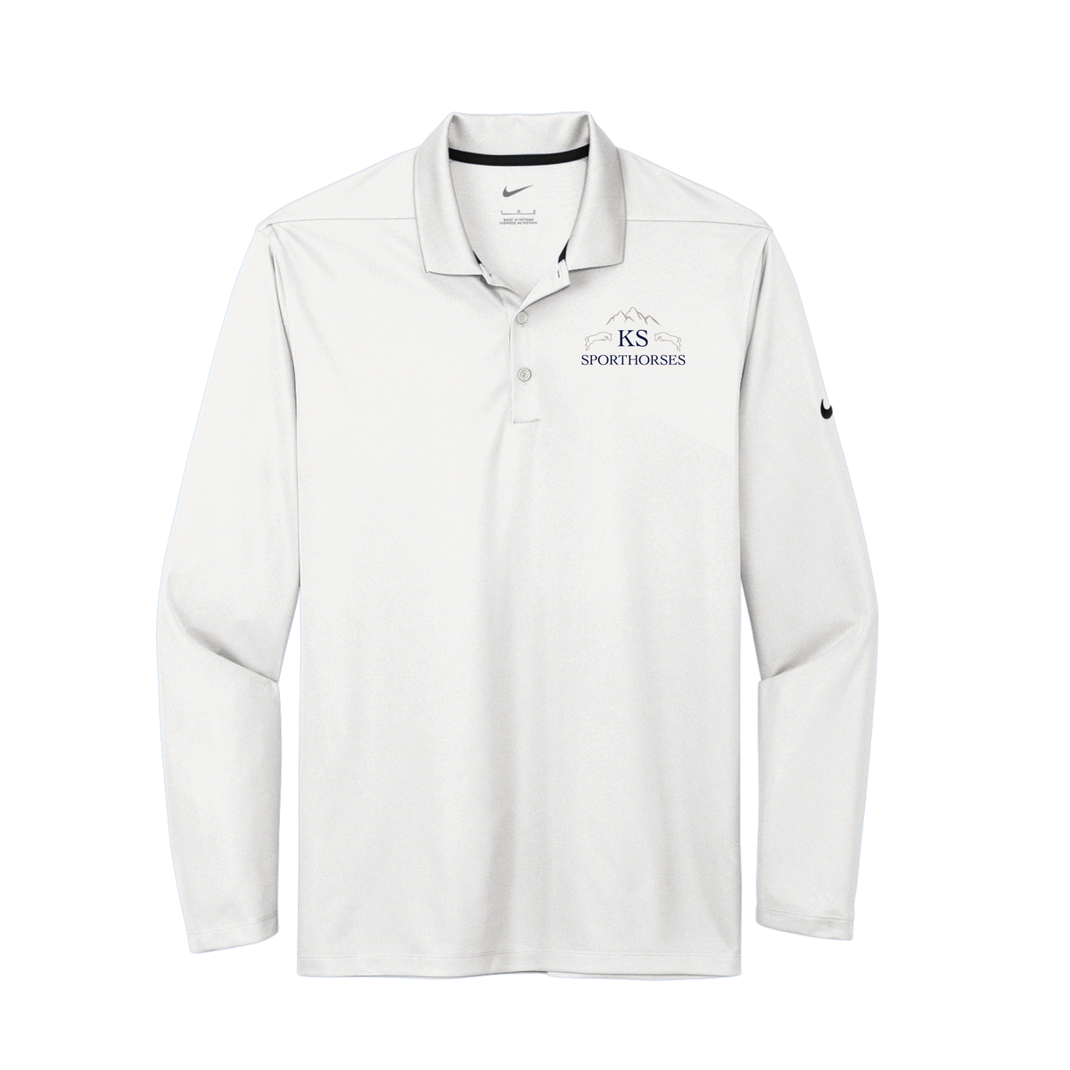 KS Sporthorses Men's Nike Dri-FIT Micro Pique 2.0 Long Sleeve Polo