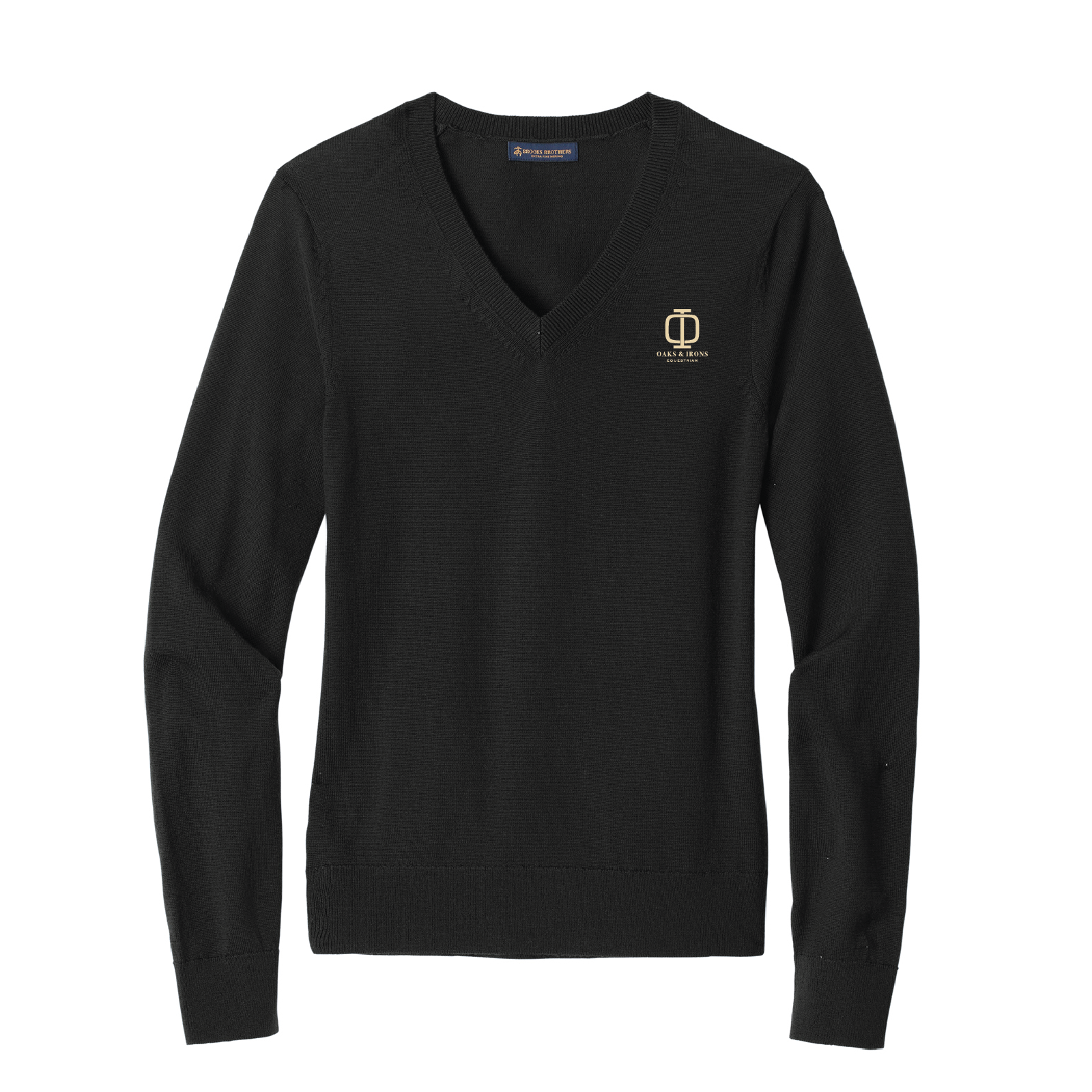 Oaks & Irons Women's Brooks Brothers Washable Merino Wool V-Neck Sweater