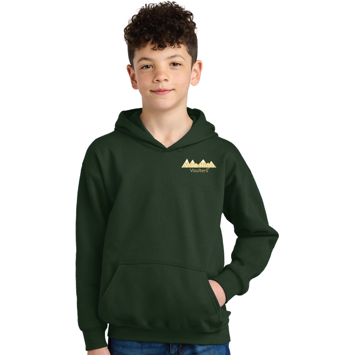 Mile High Vaulters Youth Softstyle Pullover Fleece Hoodie