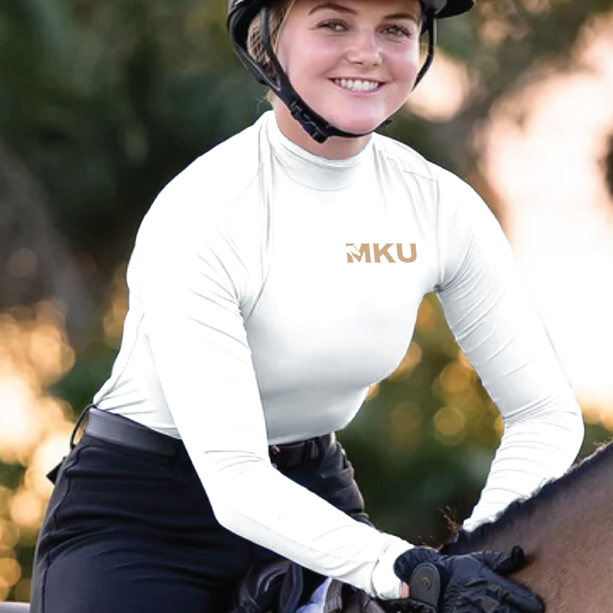 MKU Equestrian Women's Euphoric Equestrian Aspen Turtleneck