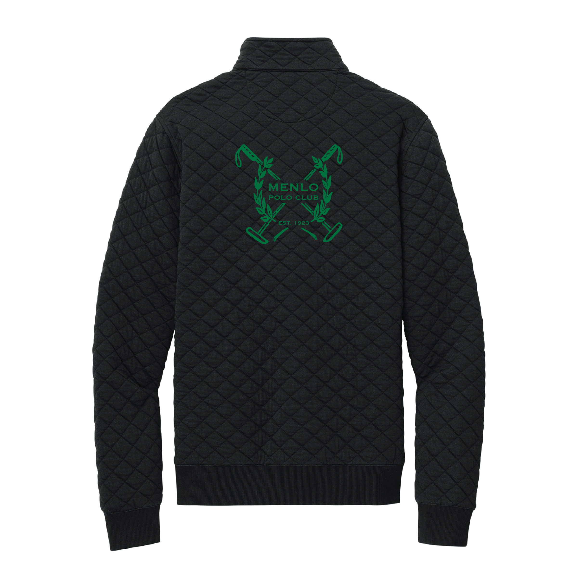 Menlo Polo Club Men's Brooks Brother Diamond Quilt 1/4-Zip