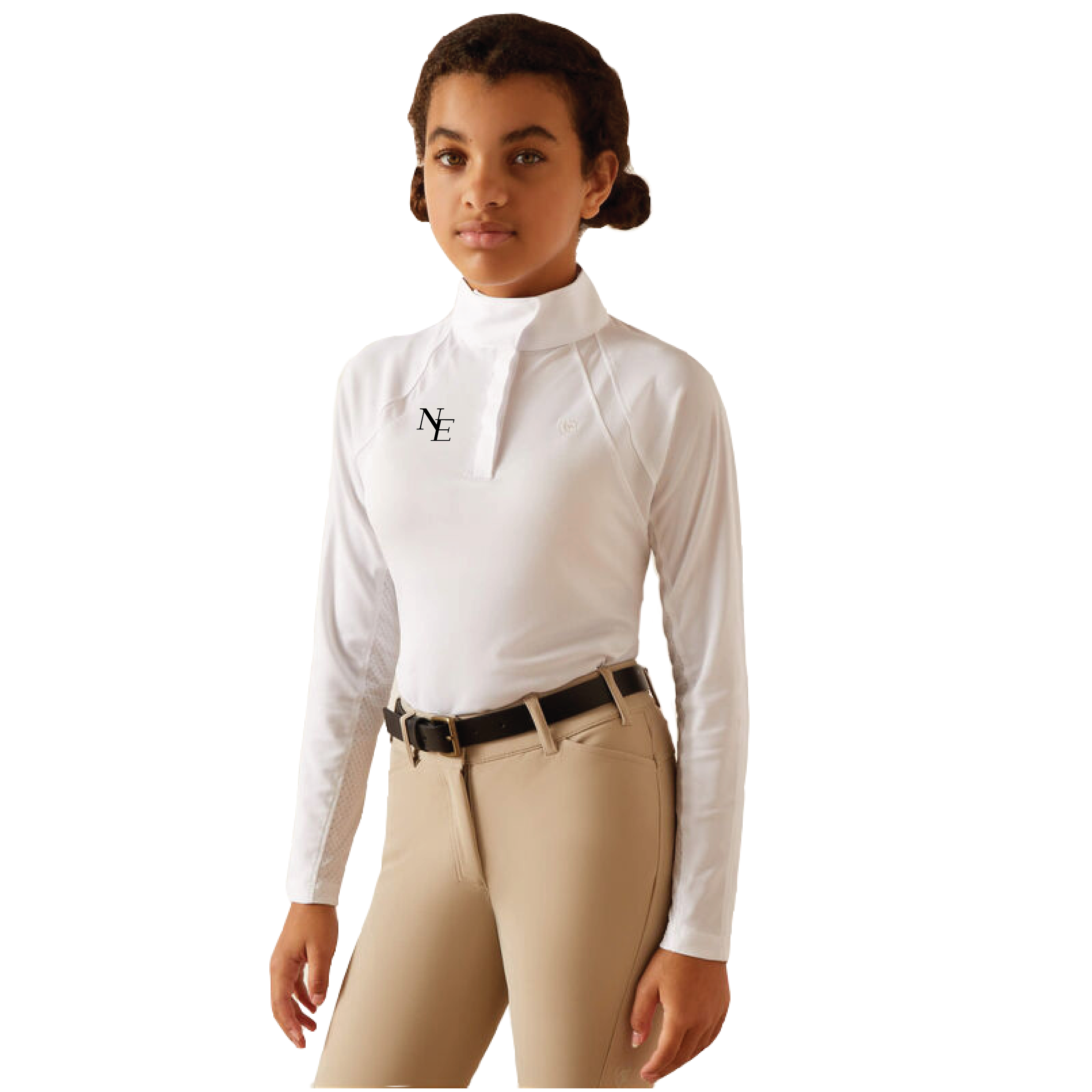 New Equestrian Youth Ariat Sunstopper Show Shirt