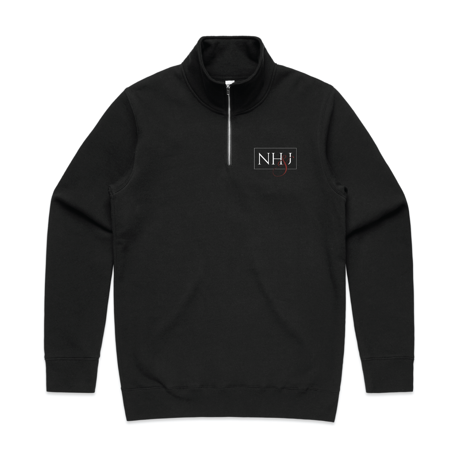 Noble Jumpers Men's AS Colour Stencil Half Zip Crew
