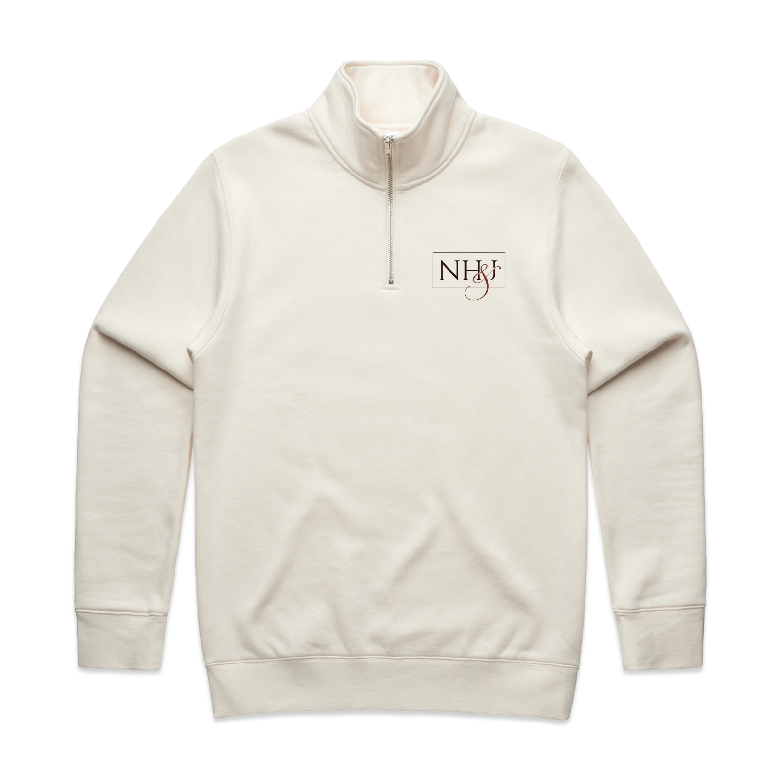 Noble Jumpers Men's AS Colour Stencil Half Zip Crew