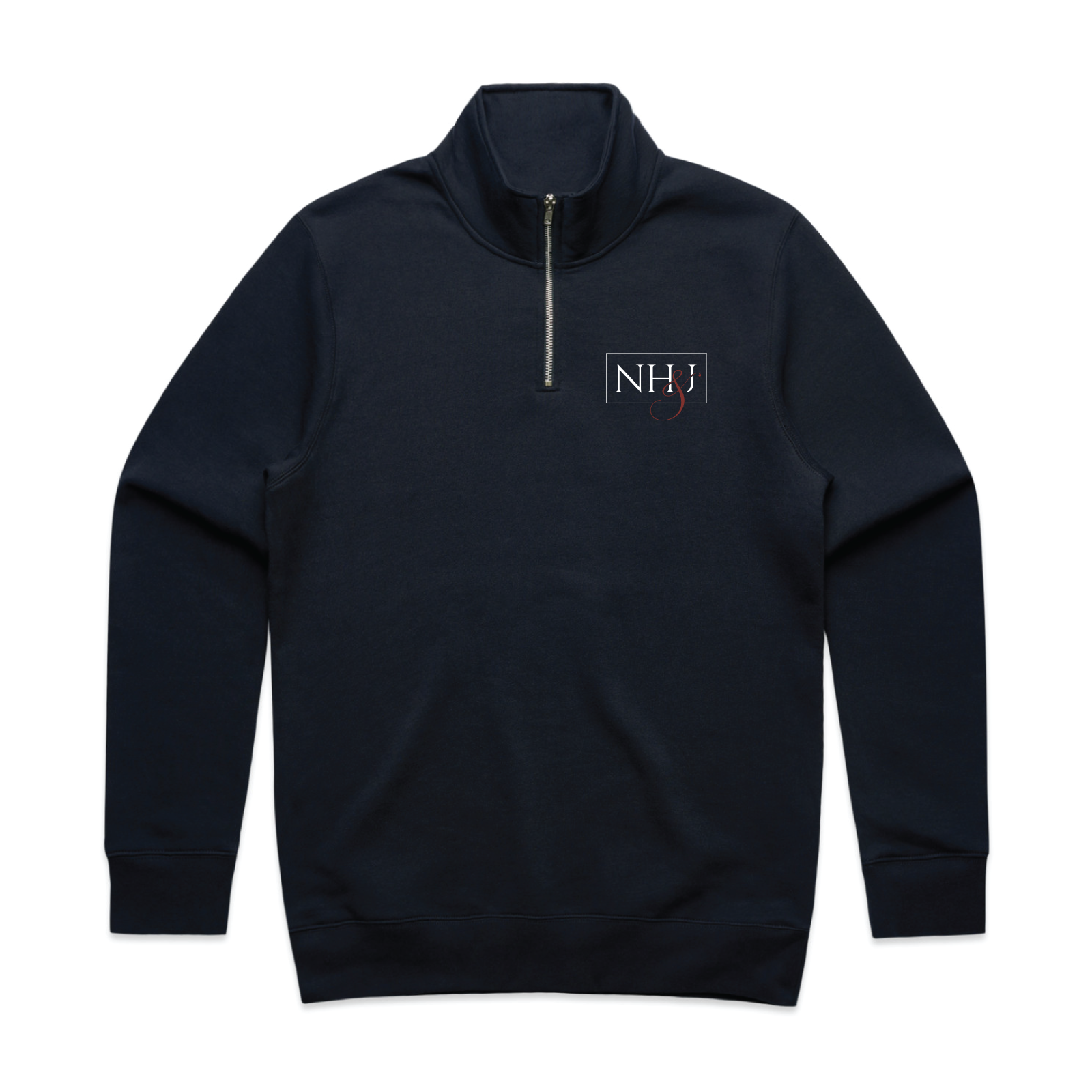 Noble Jumpers Men's AS Colour Stencil Half Zip Crew