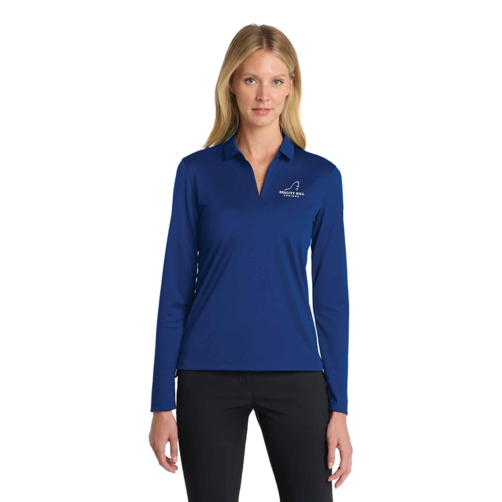 Women's Nike Dri-FIT Micro Pique Long Sleeve Polo