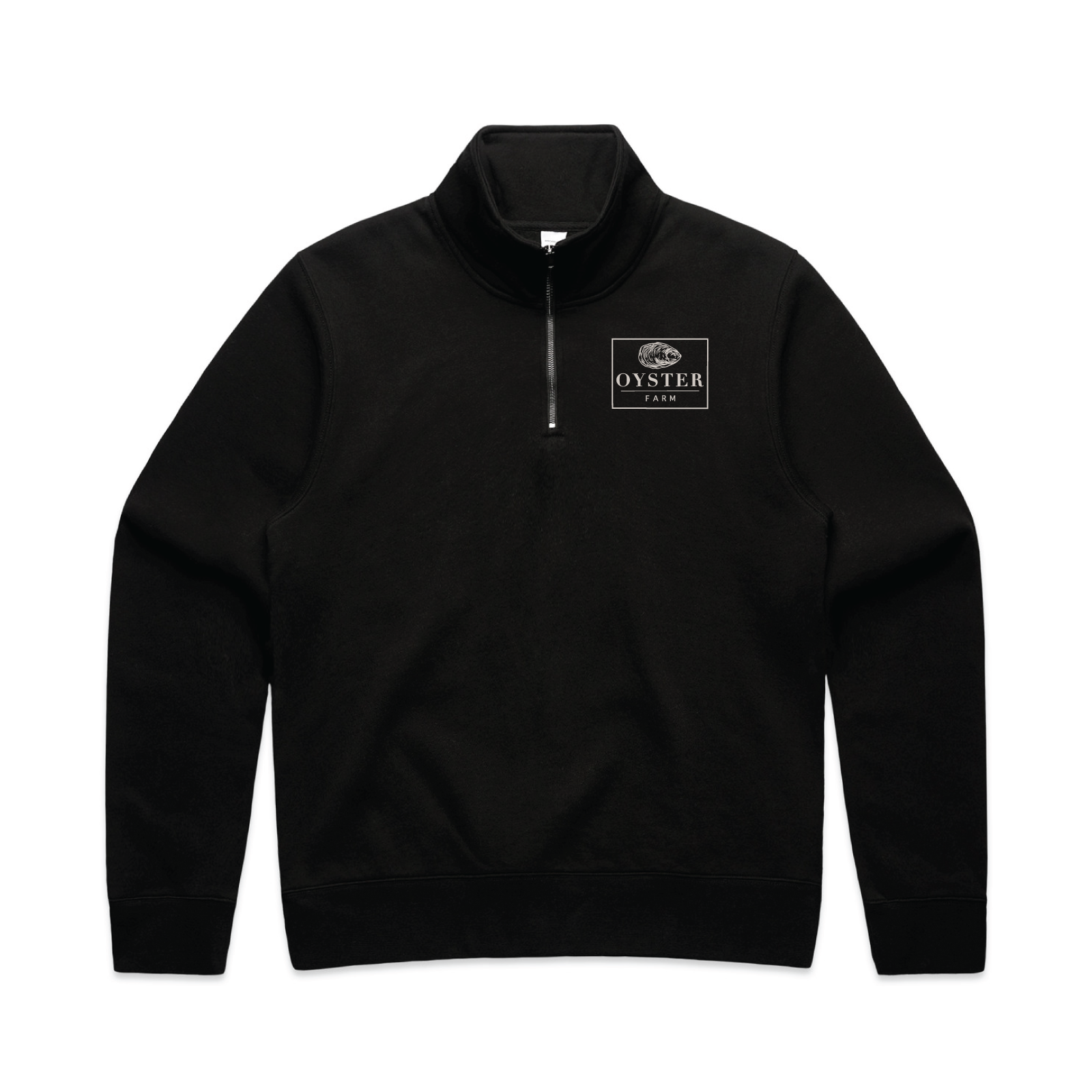 Oyster Farm Women's AS Colour Stencil Half Zip Crew