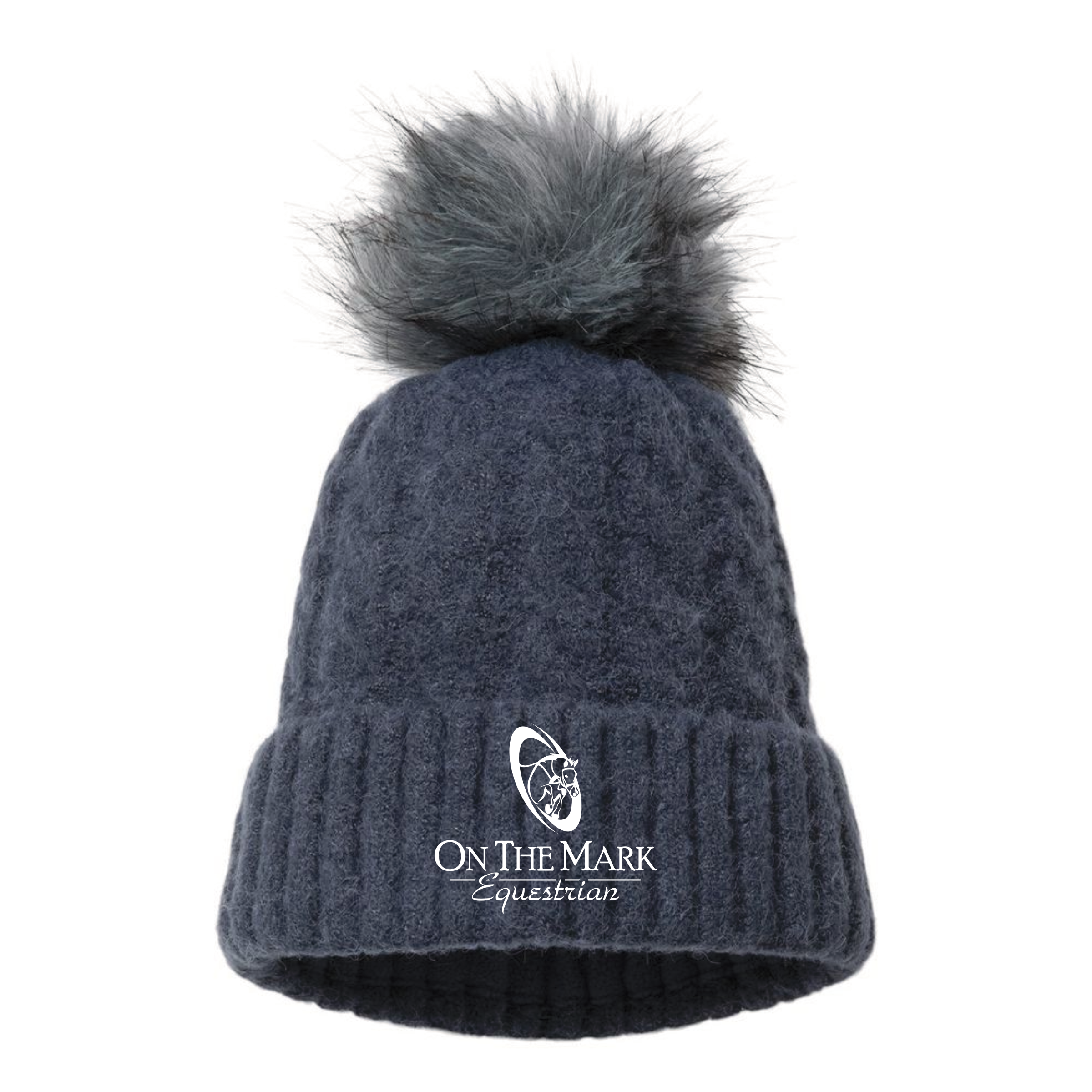 On The Mark Equestrian Columbia Winter Blur II Pom Beanie
