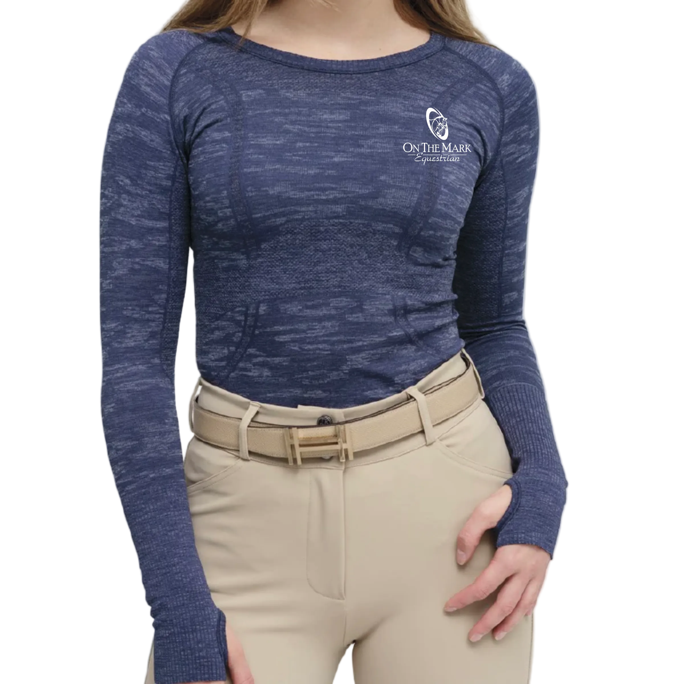 On The Mark Equestrian Women's TKEQ 'Kennedy' Seamless Long Sleeve
