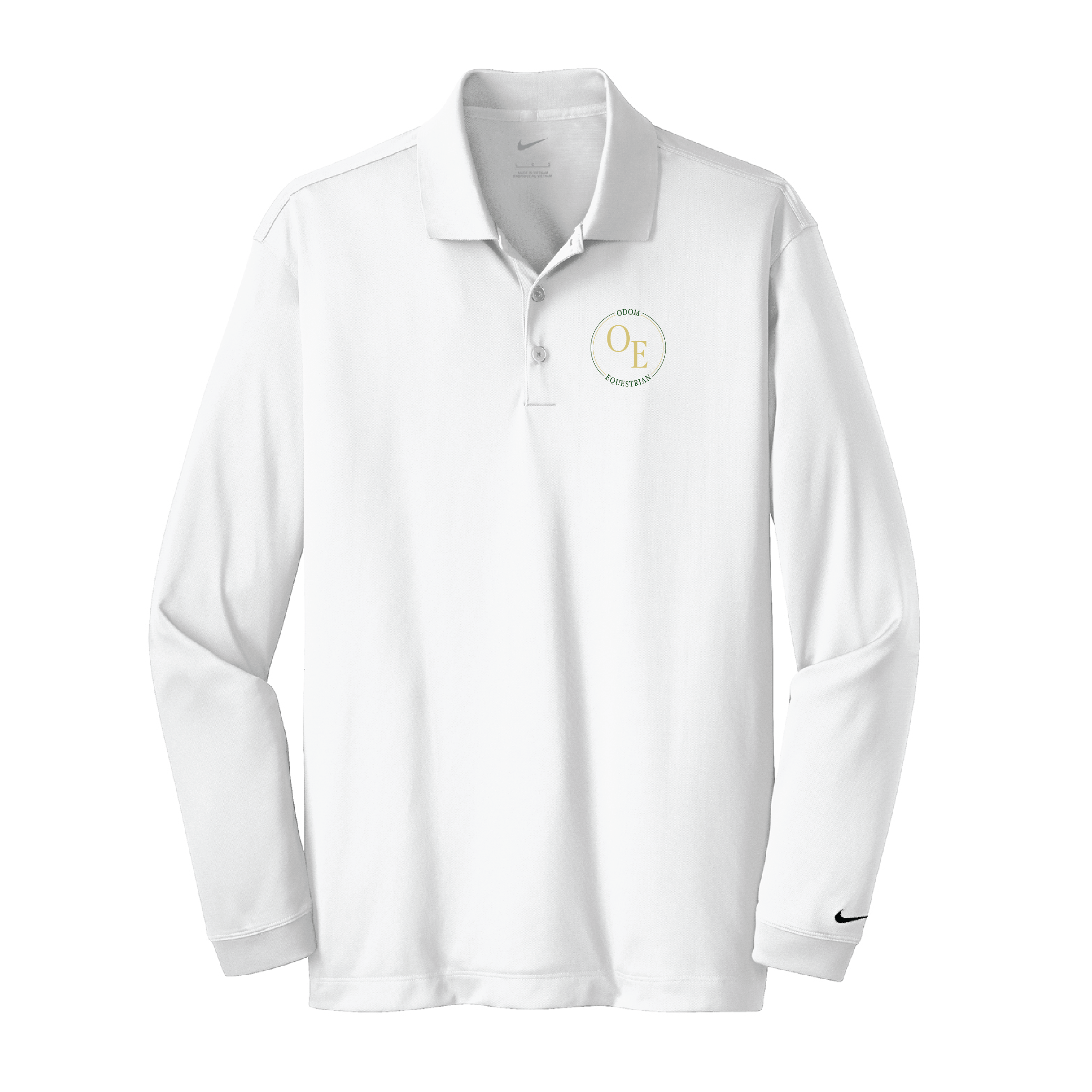 Odom Equestrian Men's Nike Long Sleeve Stretch Dri-FIT Polo