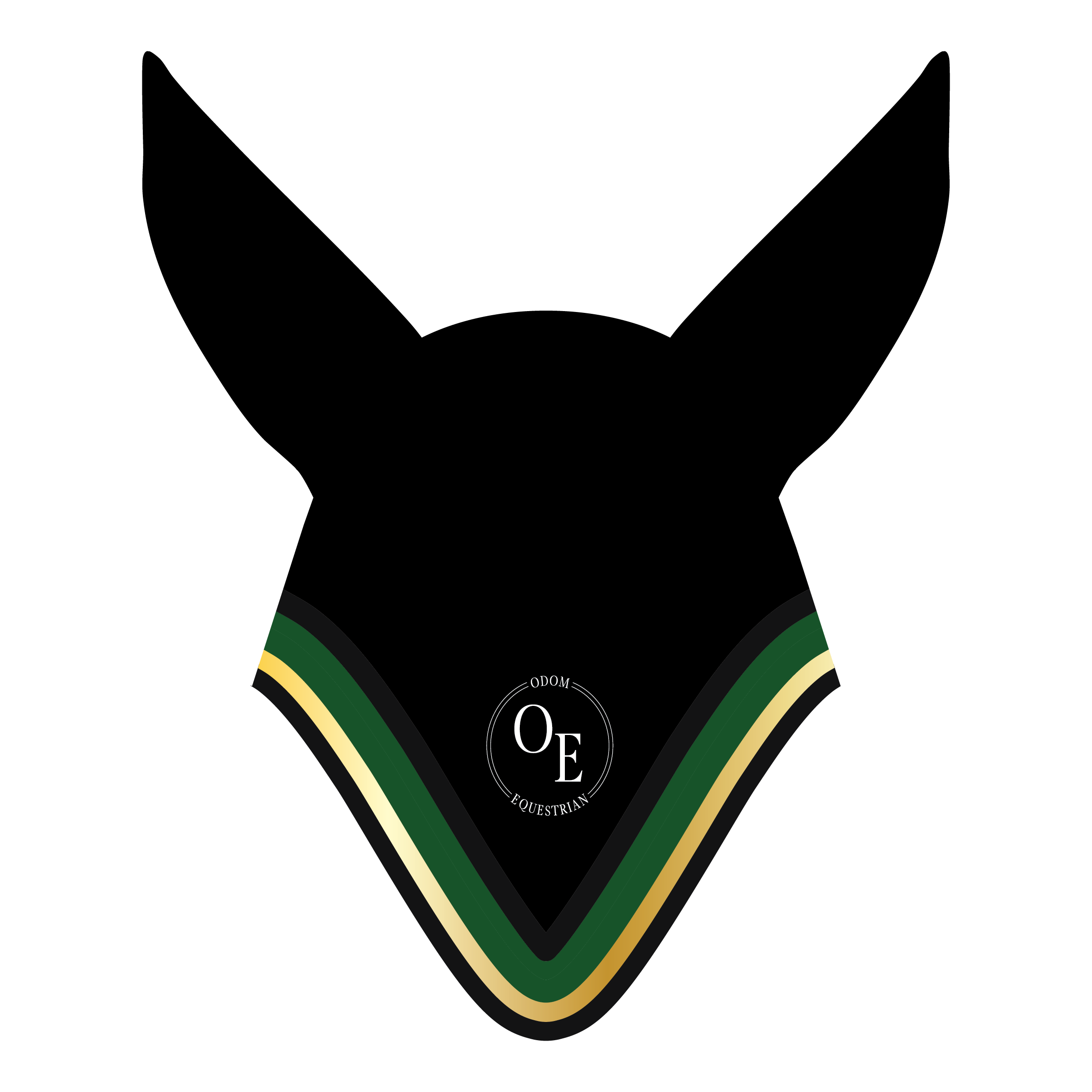Odom Equestrian Talisman Tie-Down Jumping Bonnet with NO Rhinestones