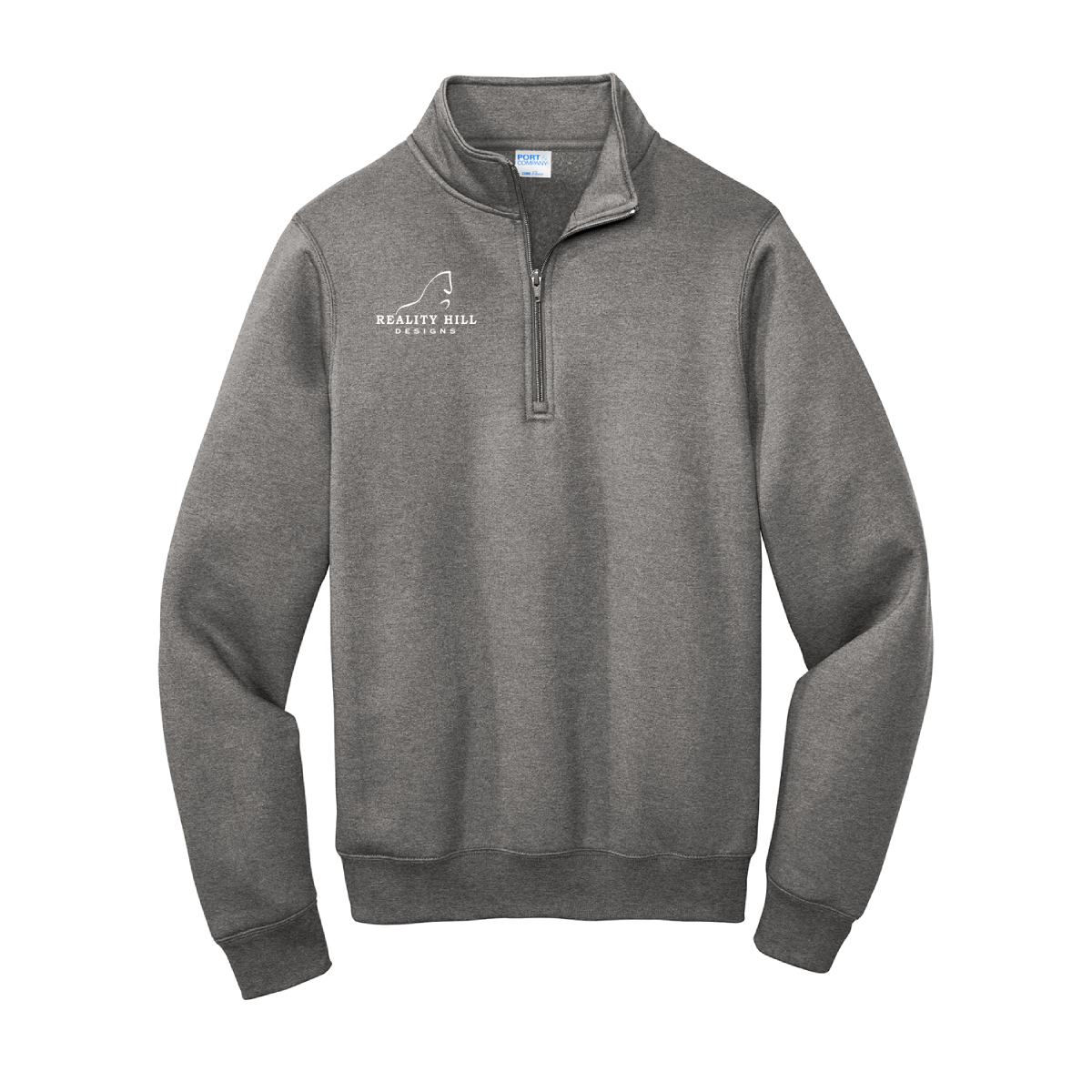 Unisex Port & Company Core Fleece 1/4 Zip Pullover Sweatshirt