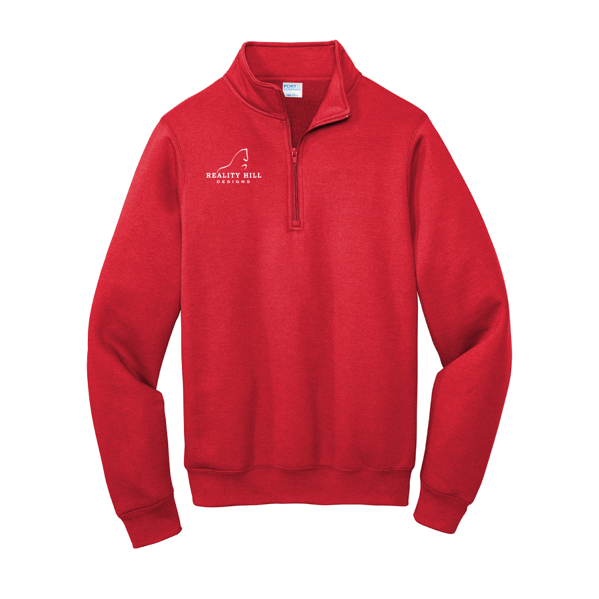 Unisex Port & Company Core Fleece 1/4 Zip Pullover Sweatshirt