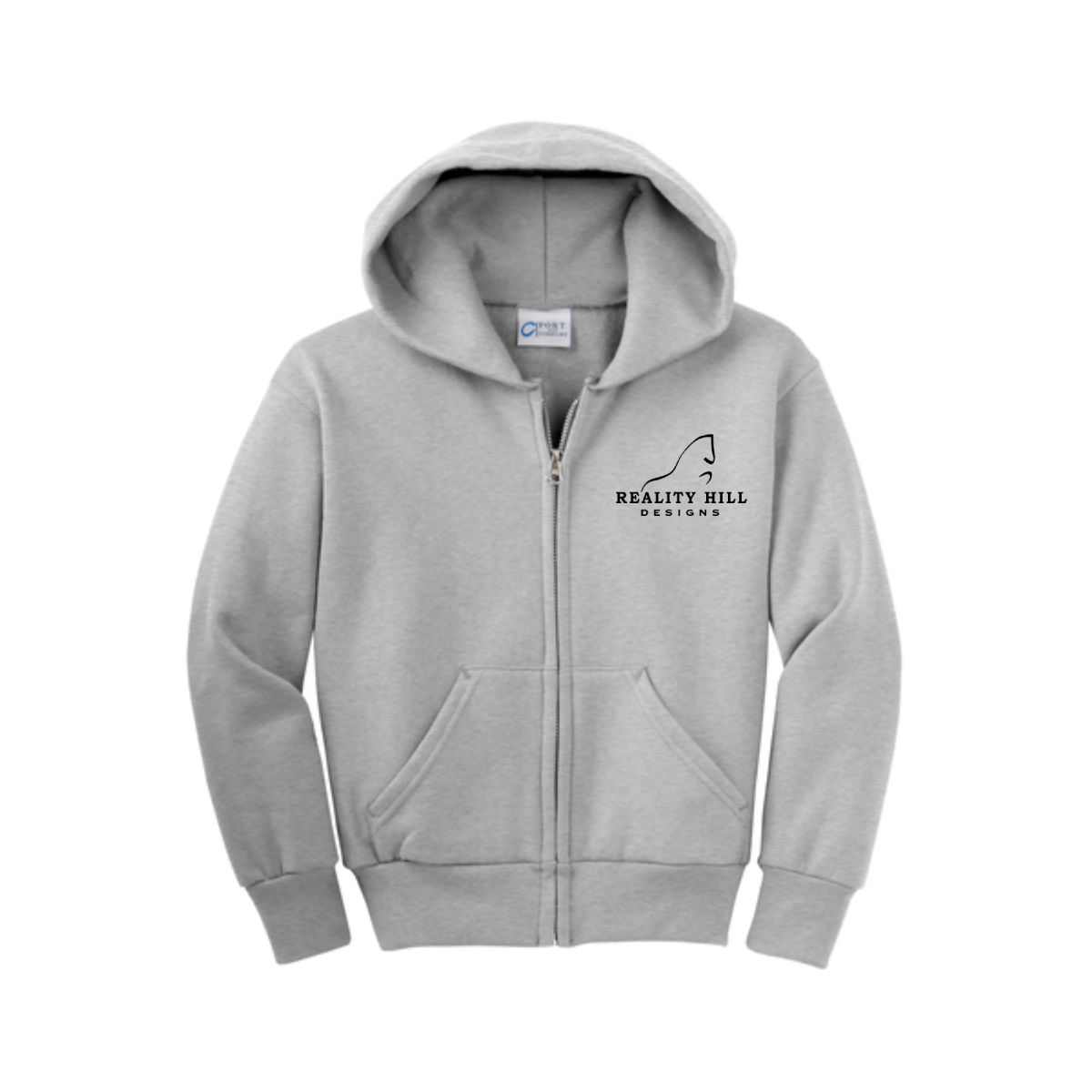 Youth Port & Company Core Fleece Full-Zip Hoodie