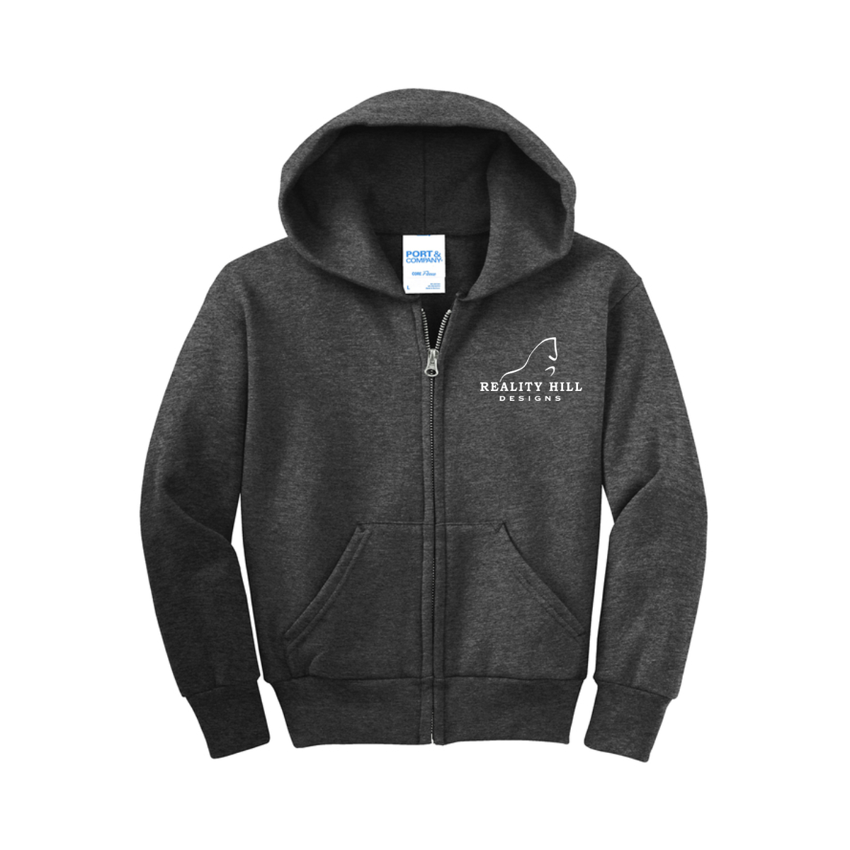 Youth Port & Company Core Fleece Full-Zip Hoodie