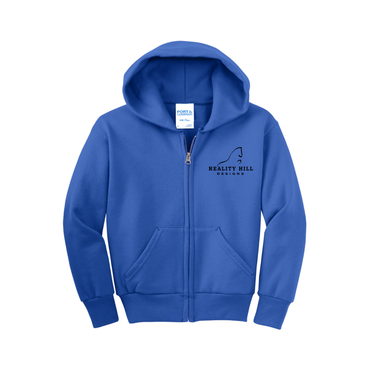 Youth Port & Company Core Fleece Full-Zip Hoodie