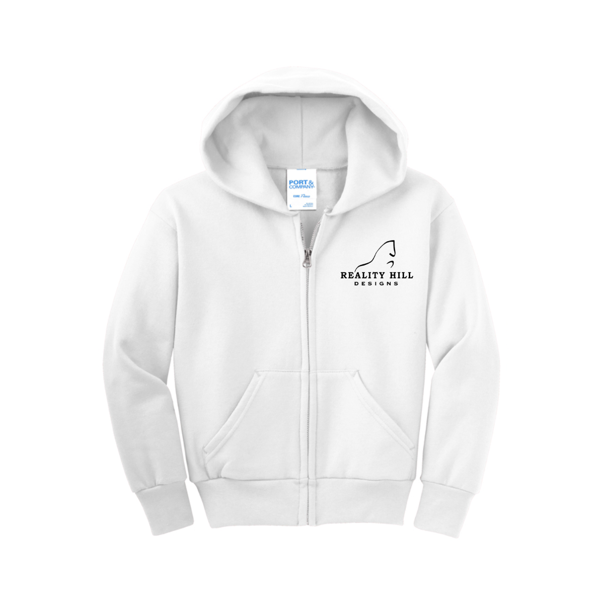 Youth Port & Company Core Fleece Full-Zip Hoodie