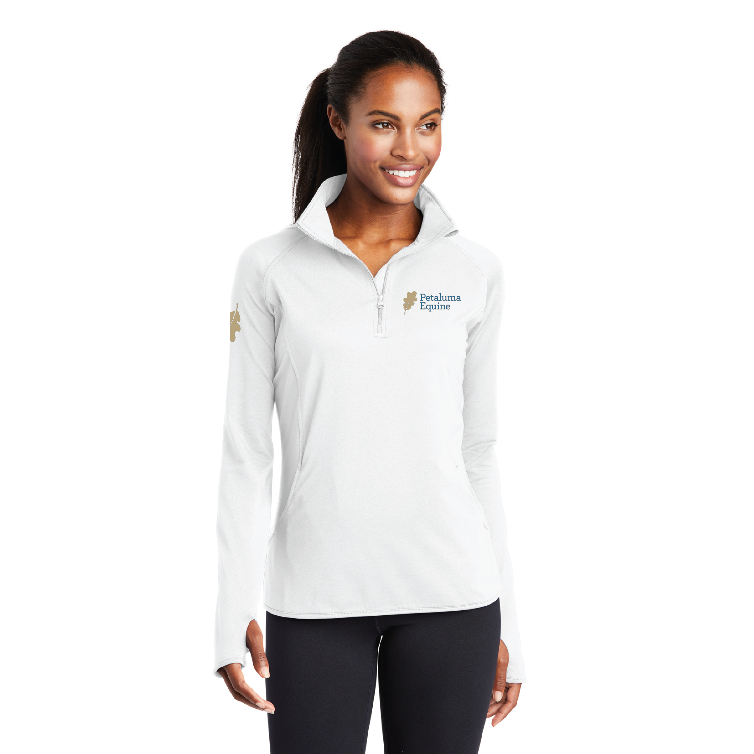 Petaluma Equine Women's Sport-Tek Sport-Wick Stretch 1/4 Zip Pullover