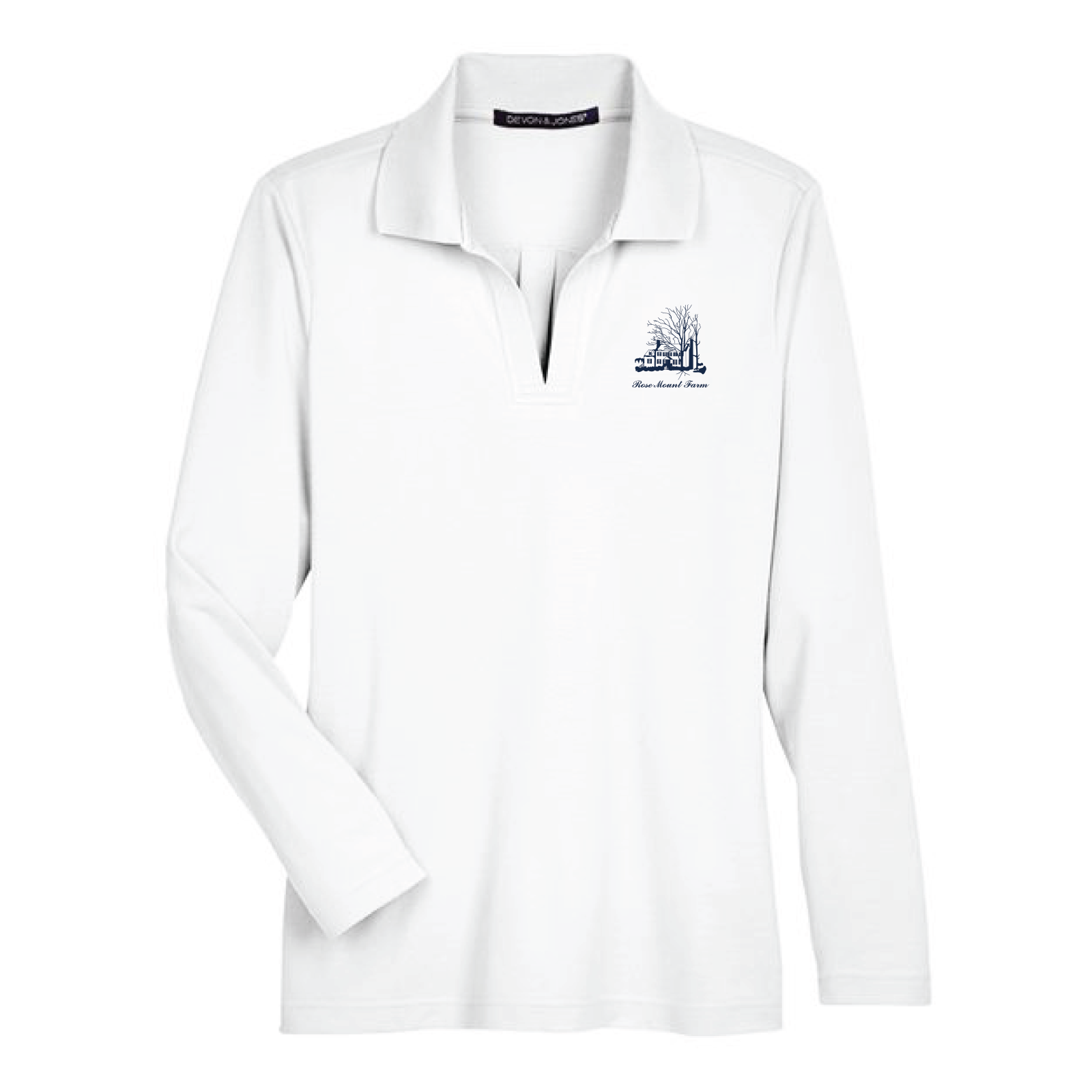 Rose Mount Farm Women's Devon & Jones Long Sleeve Performance Polo
