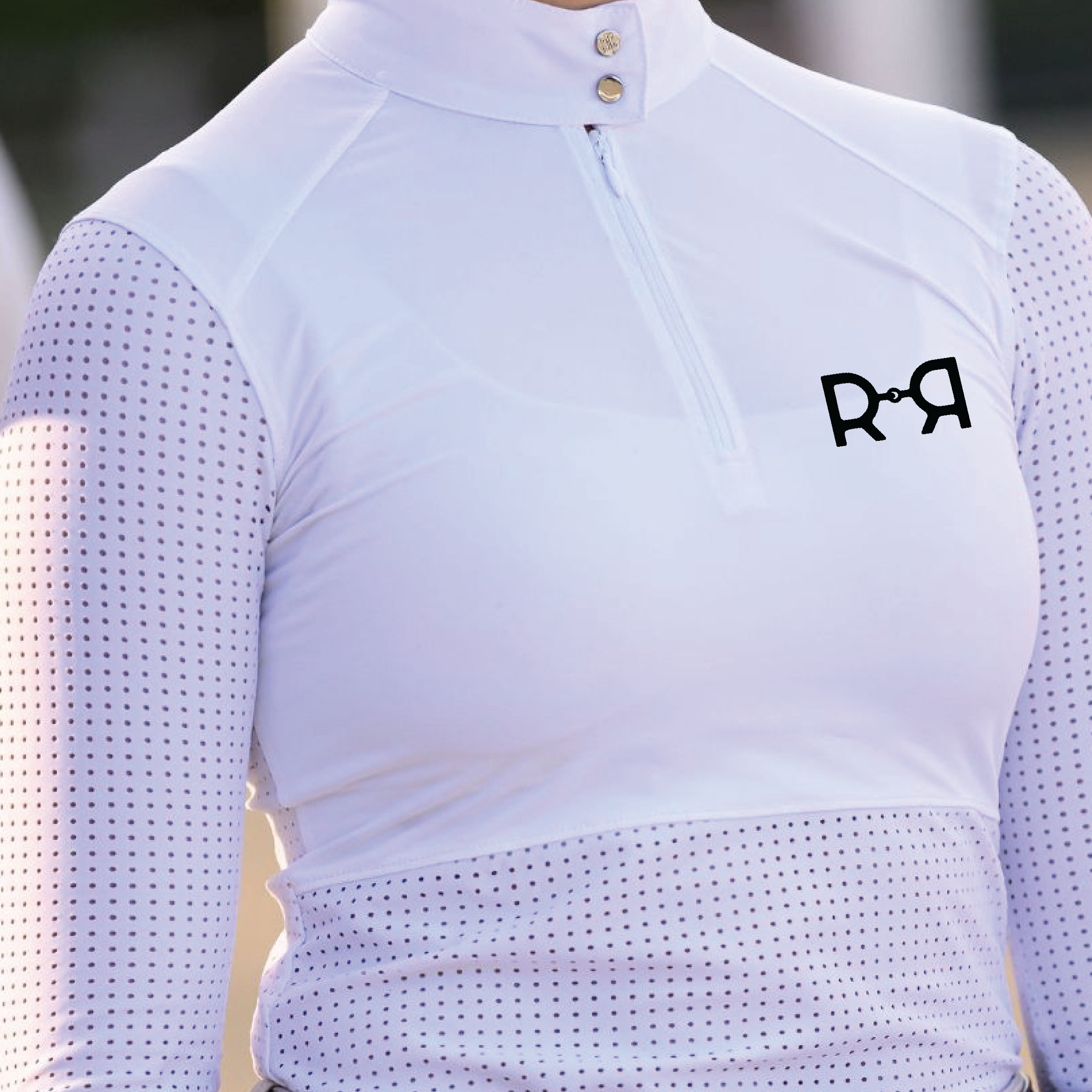 Rocco & Rose Women's Euphoric Equestrian Kloud Long Sleeve Competition Top