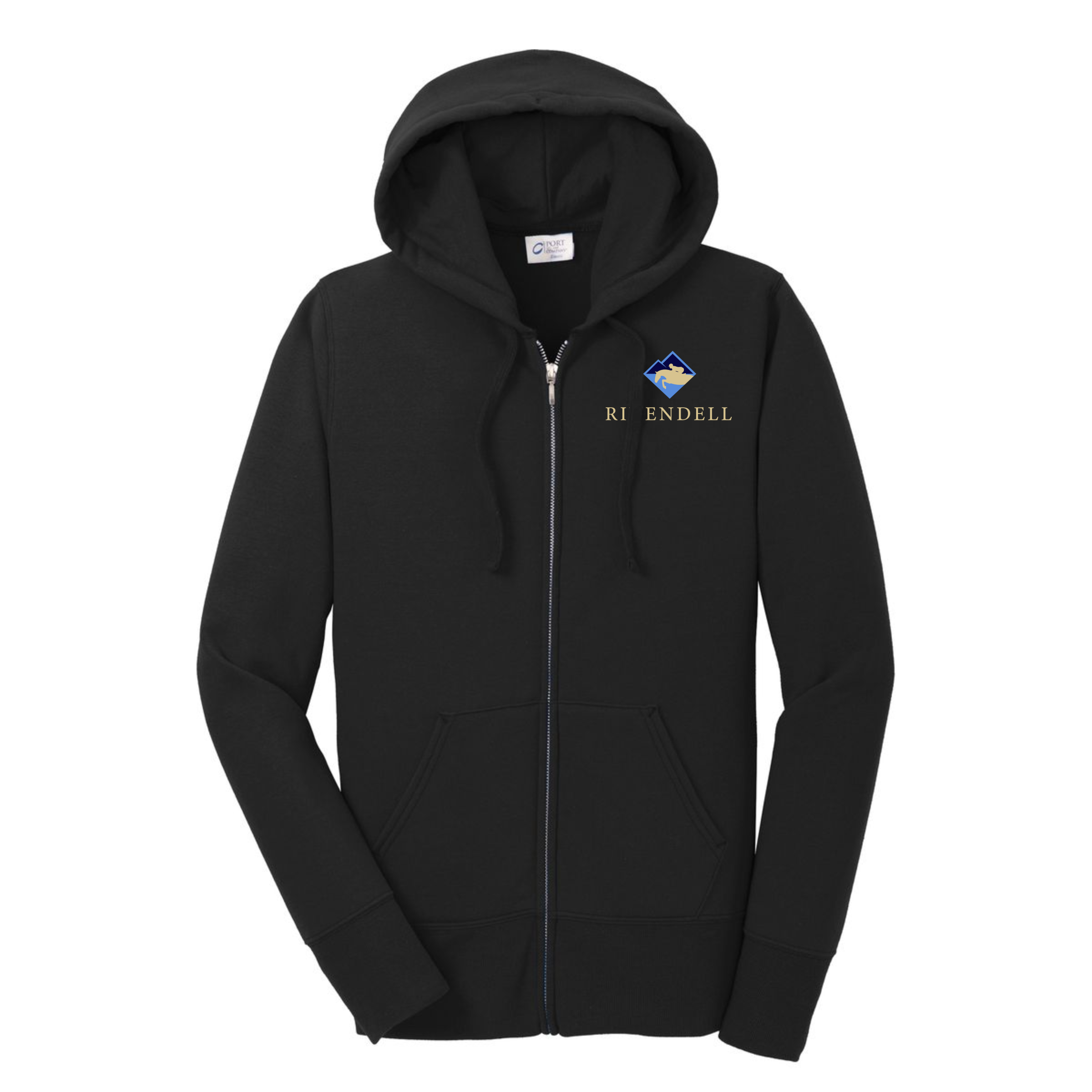 Rivendell Women's Port & Co. Core Fleece Full-Zip Hoodie
