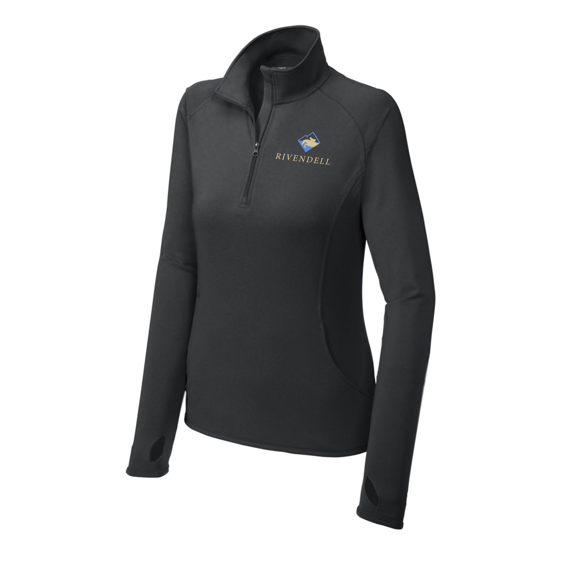 Rivendell Women's Sport-Tek Sport-Wick Stretch 1/4 Zip Pullover