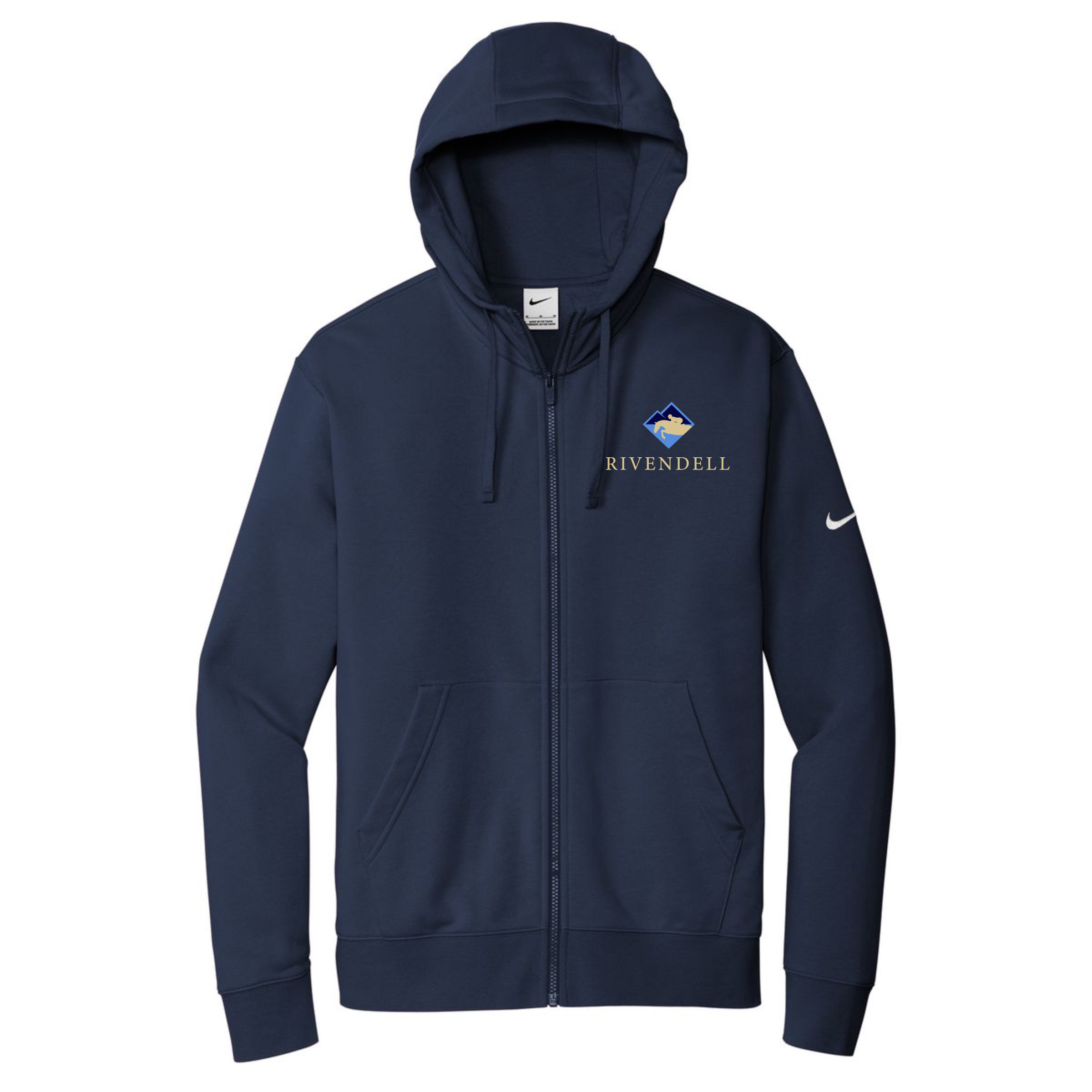 Rivendell Men's Nike Club Fleece Full-Zip Hoodie
