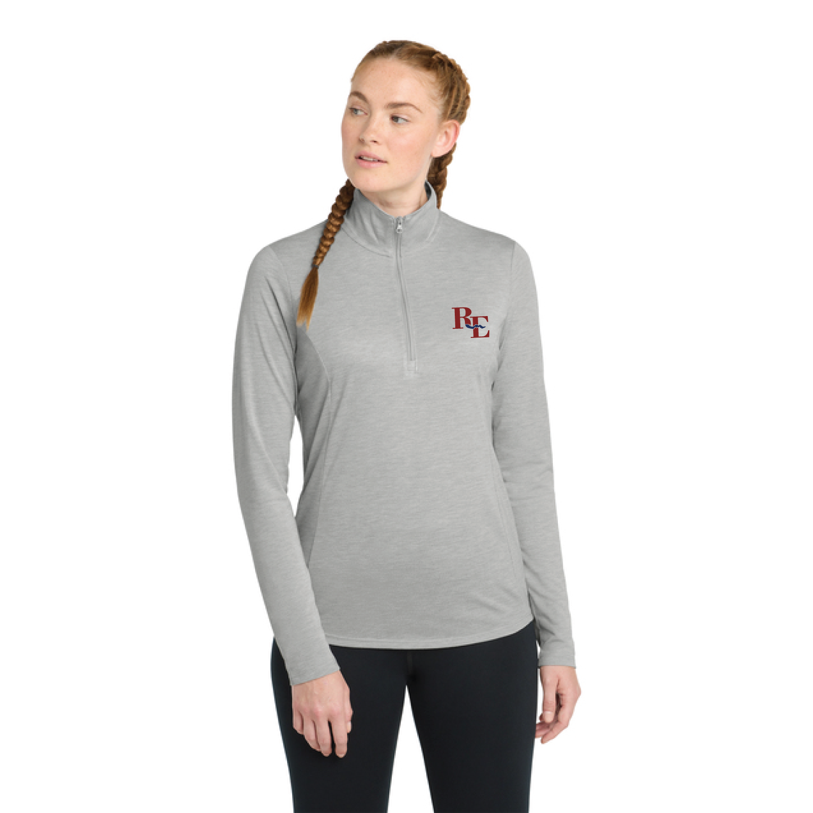 Riverbend Equestrian Women's Sport-Tek PosiCharge Tri-Blend Wicking 1/4 Zip Pullover