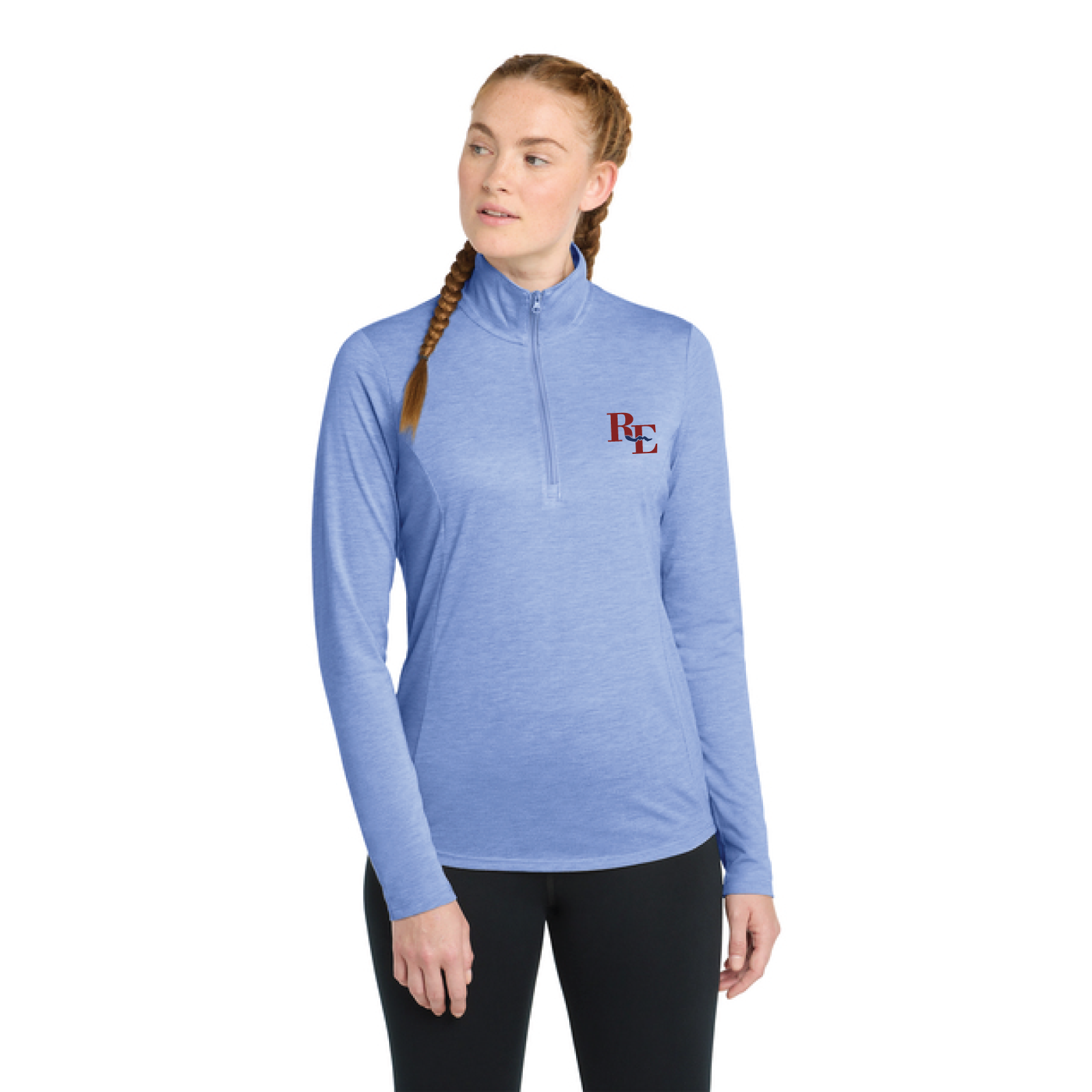 Riverbend Equestrian Women's Sport-Tek PosiCharge Tri-Blend Wicking 1/4 Zip Pullover