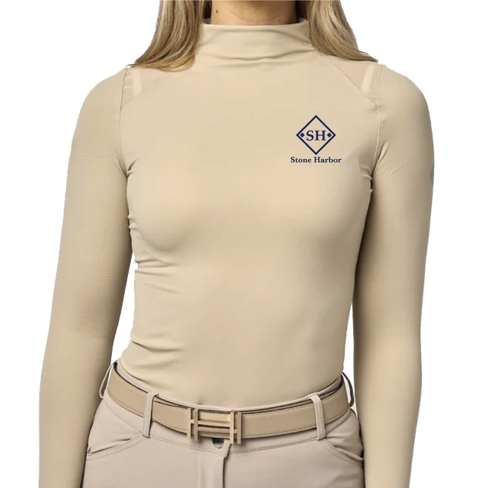 Stone Harbor Women's TKEQ 'Chloe' High Collar Technical Top