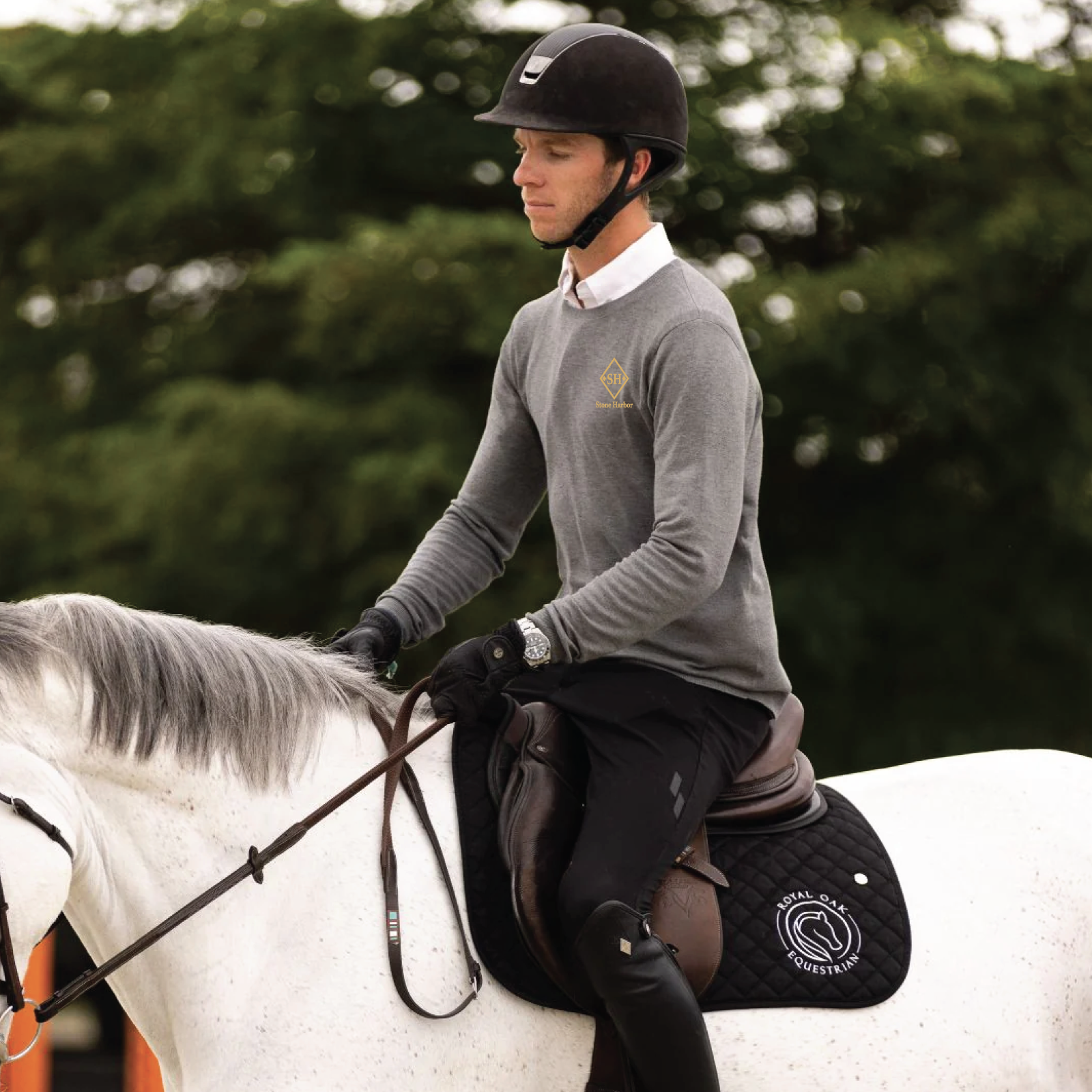 TKEQ Men's Essential Boyfriend Crewneck Sweater