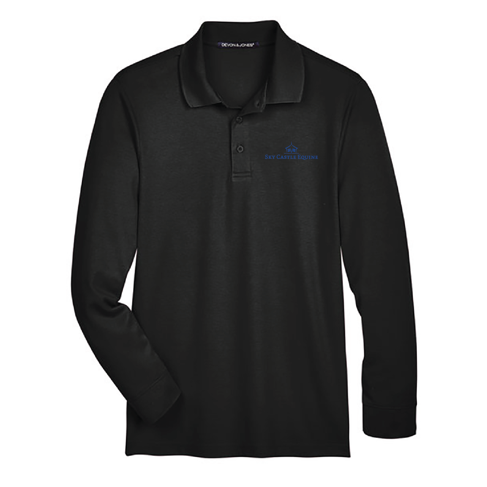 Sky Castle Equine Men's Devon & Jones Long Sleeve Performance Polo