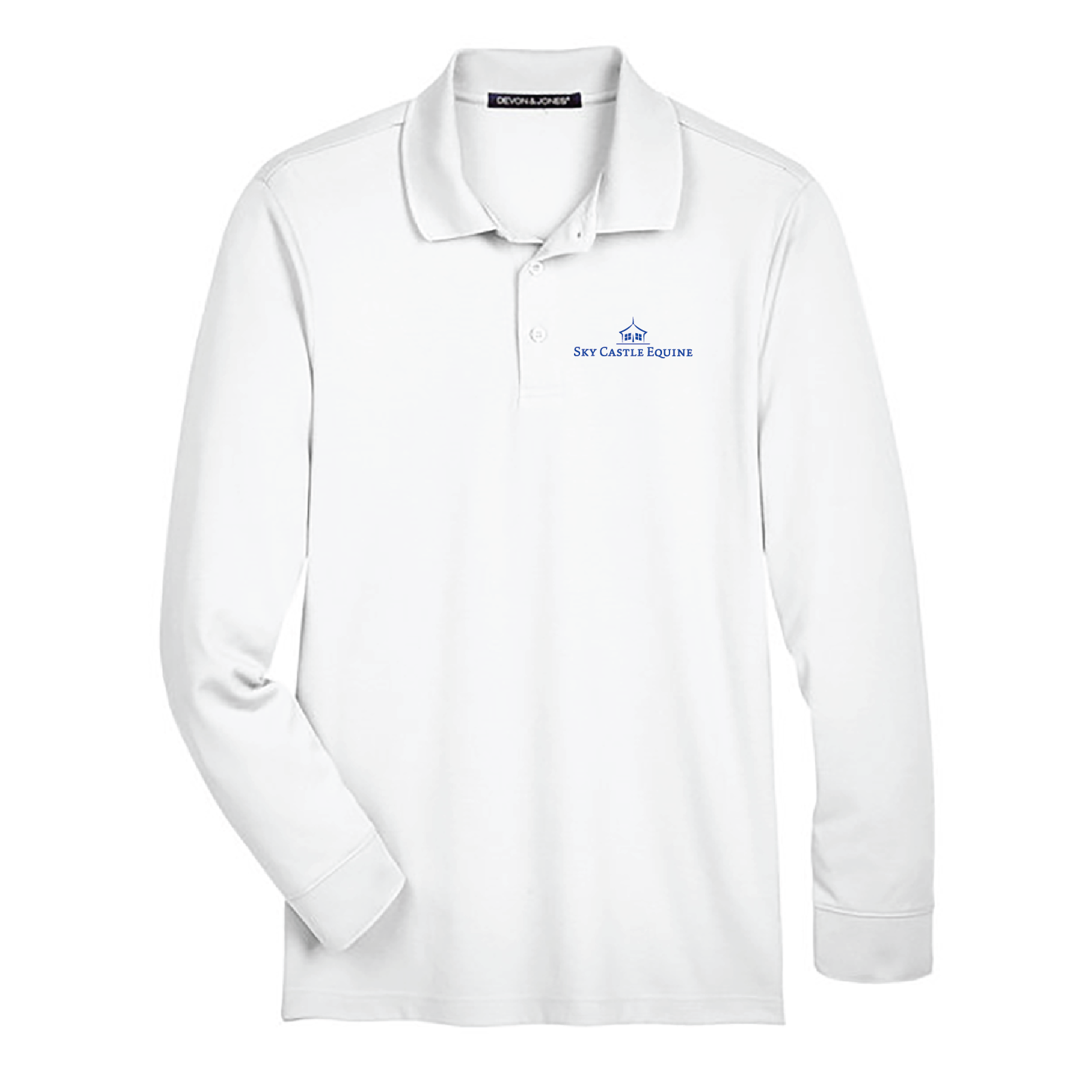 Sky Castle Equine Men's Devon & Jones Long Sleeve Performance Polo