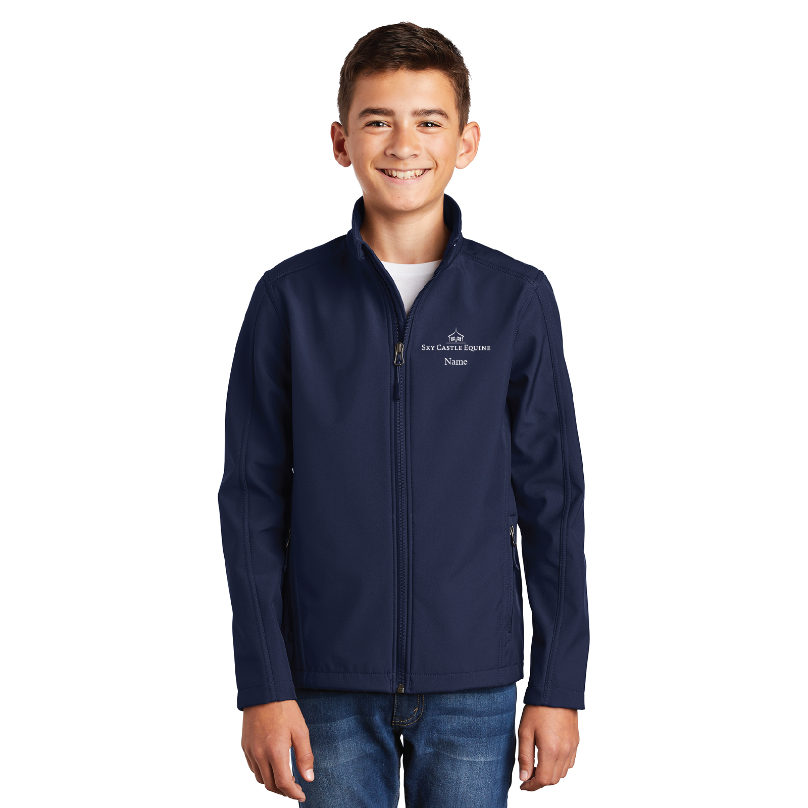 Sky Castle Equine Youth Port Authority Core Soft Shell Jacket