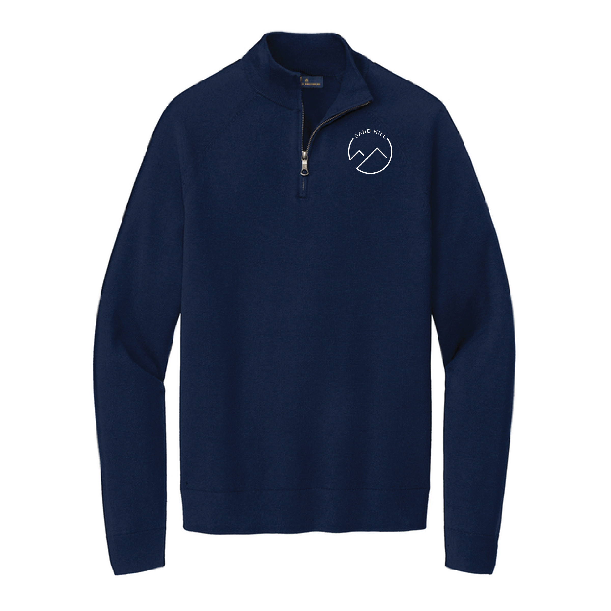 Sand Hill Stable Brooks Brothers Cotton Stretch 1/4-Zip Sweater