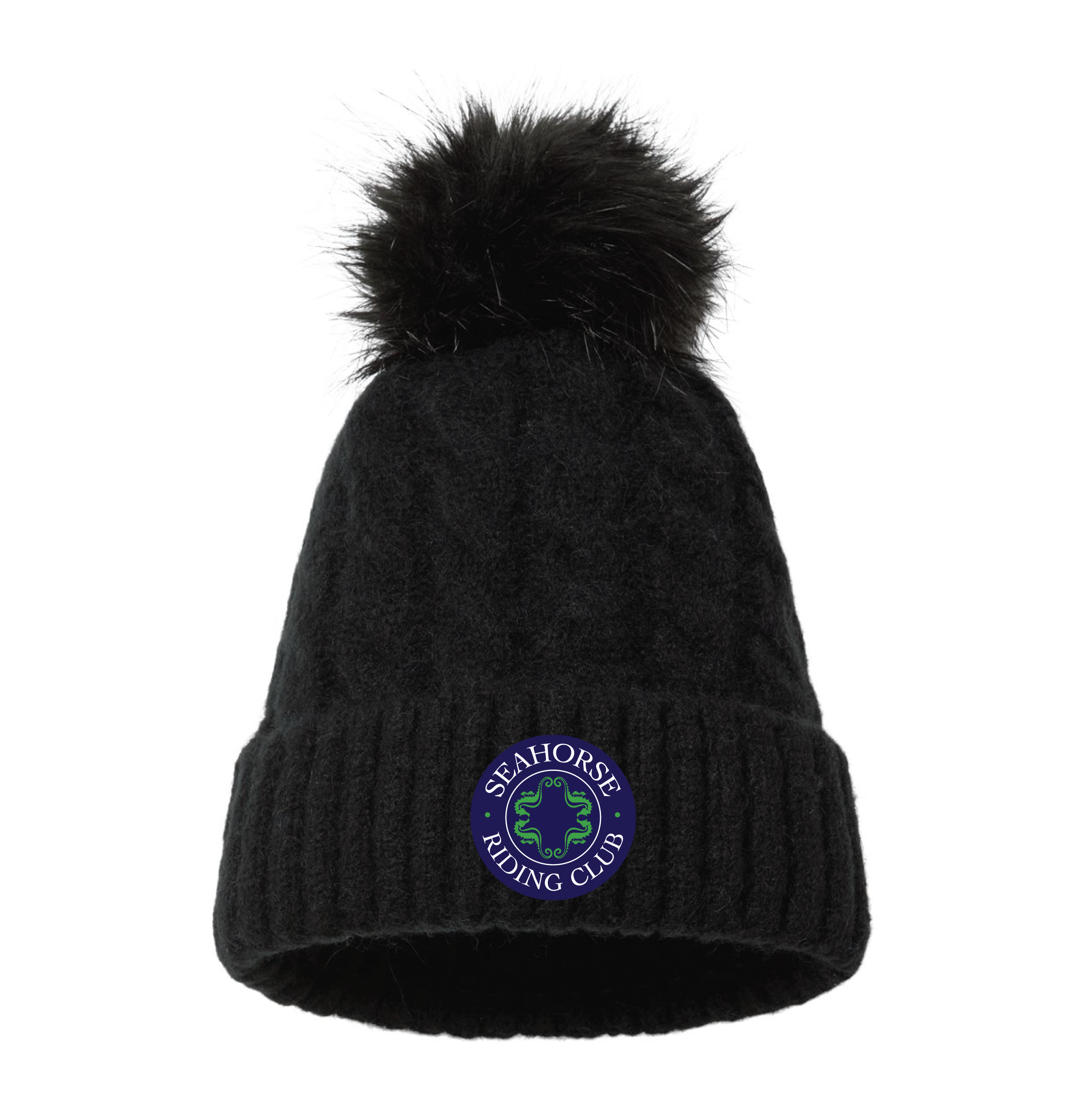 Seahorse Riding Club Columbia Winter Blur 2 Pom Beanie